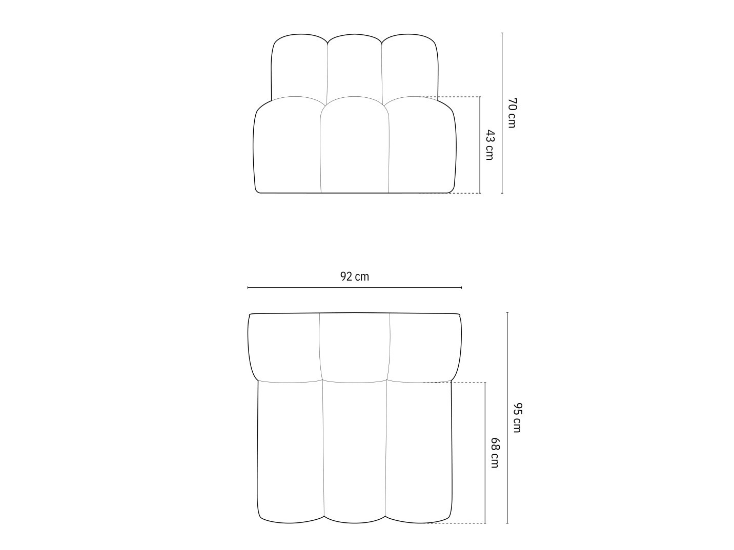 Moduļu atpūtas krēsls Cirleve 108 (Venus 2933)
