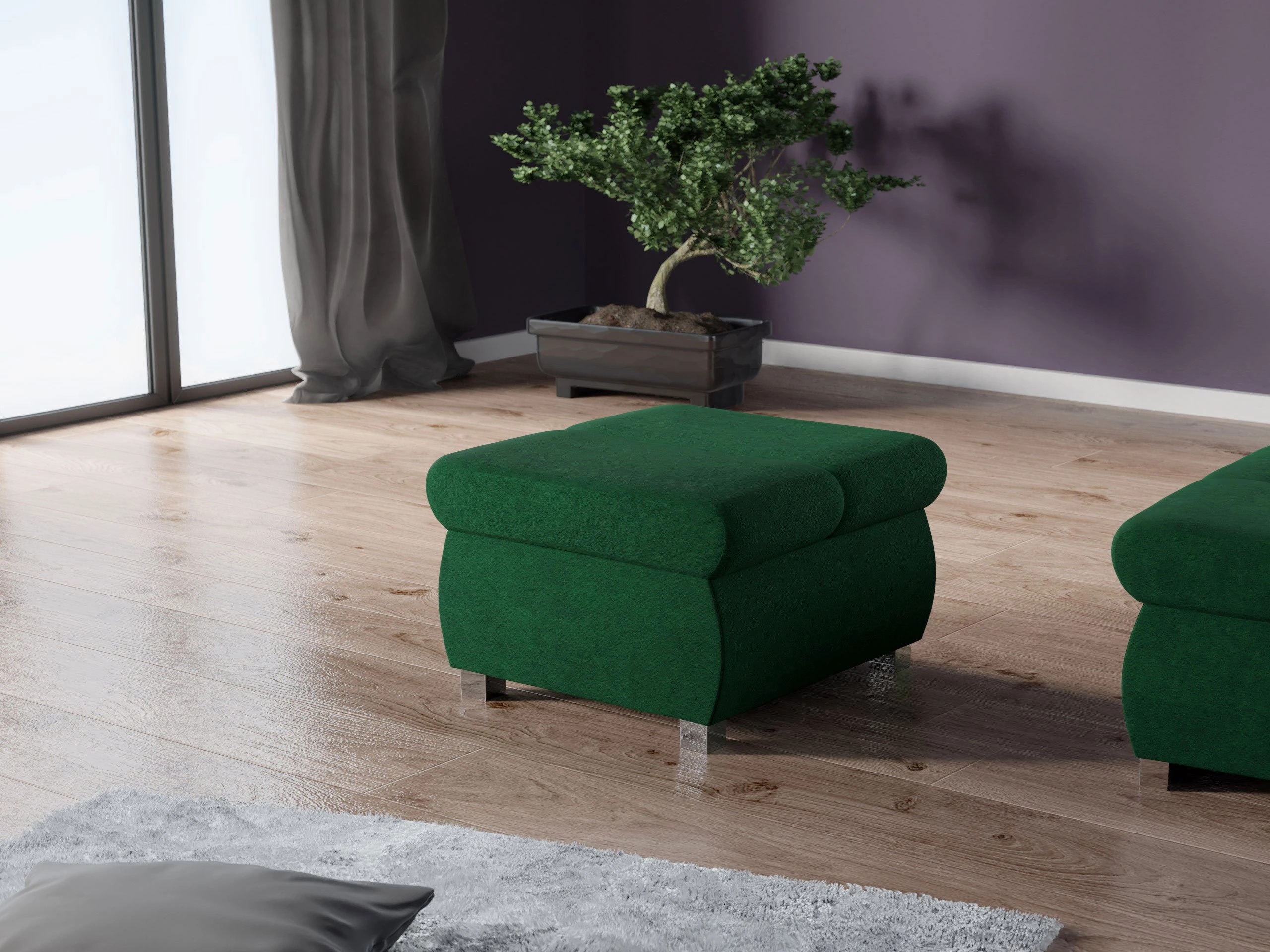 Pufs Comfivo Olivetum (Uttario Velvet 2951)