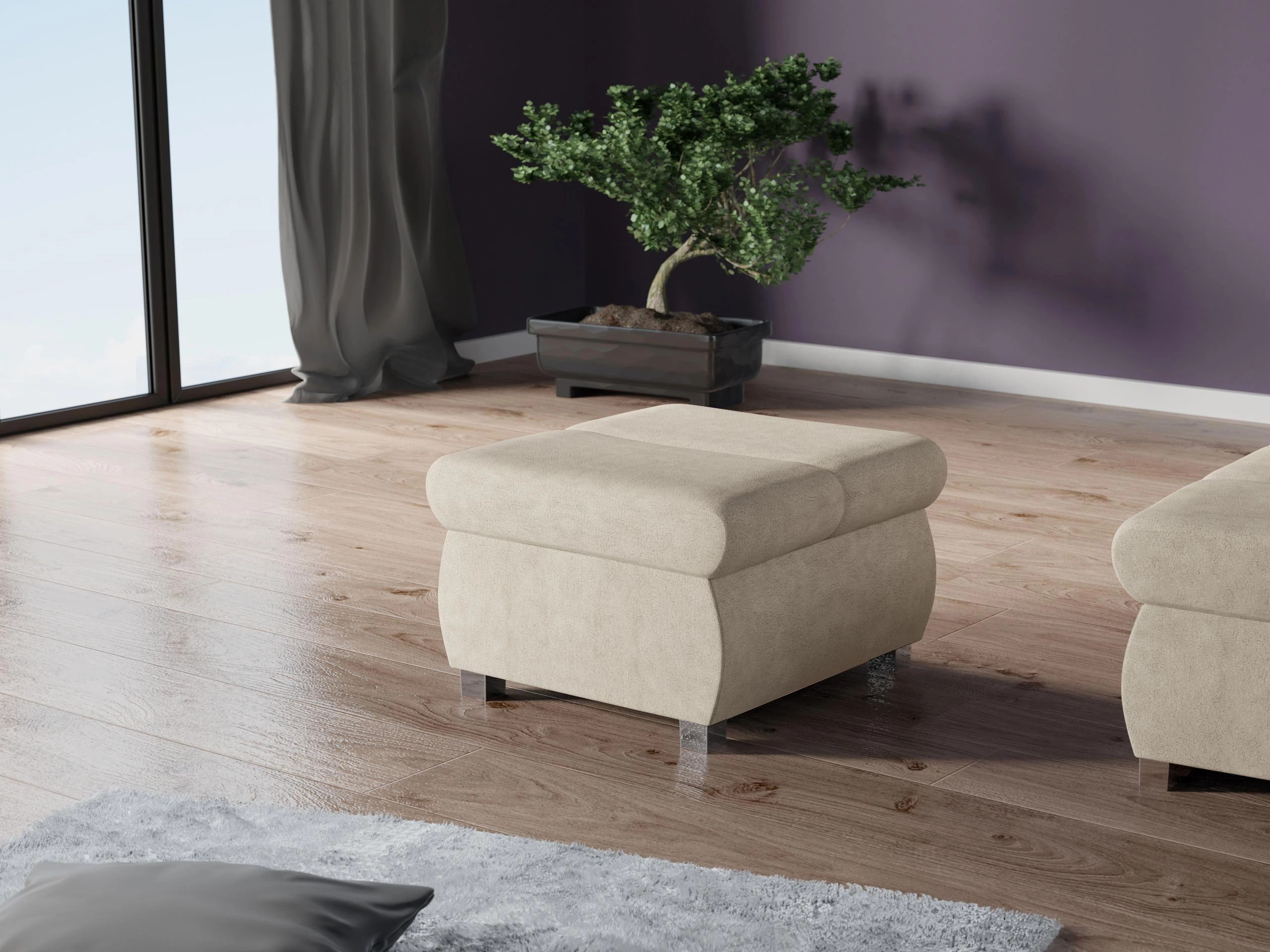 Pufs Comfivo Olivetum (Uttario Velvet 2979)