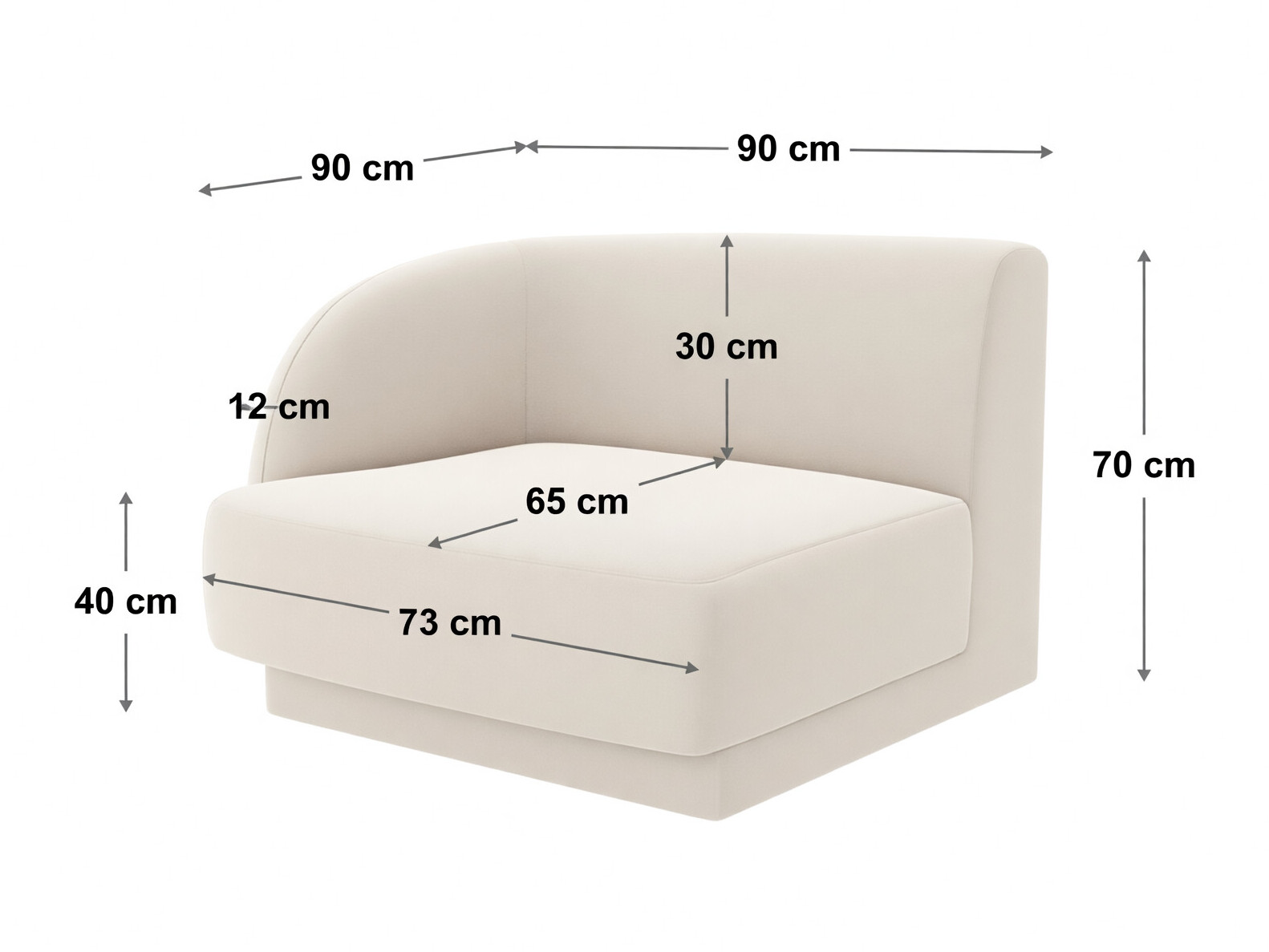 Moduļu krēsls Tivlomi 113 (Bluvel 22)