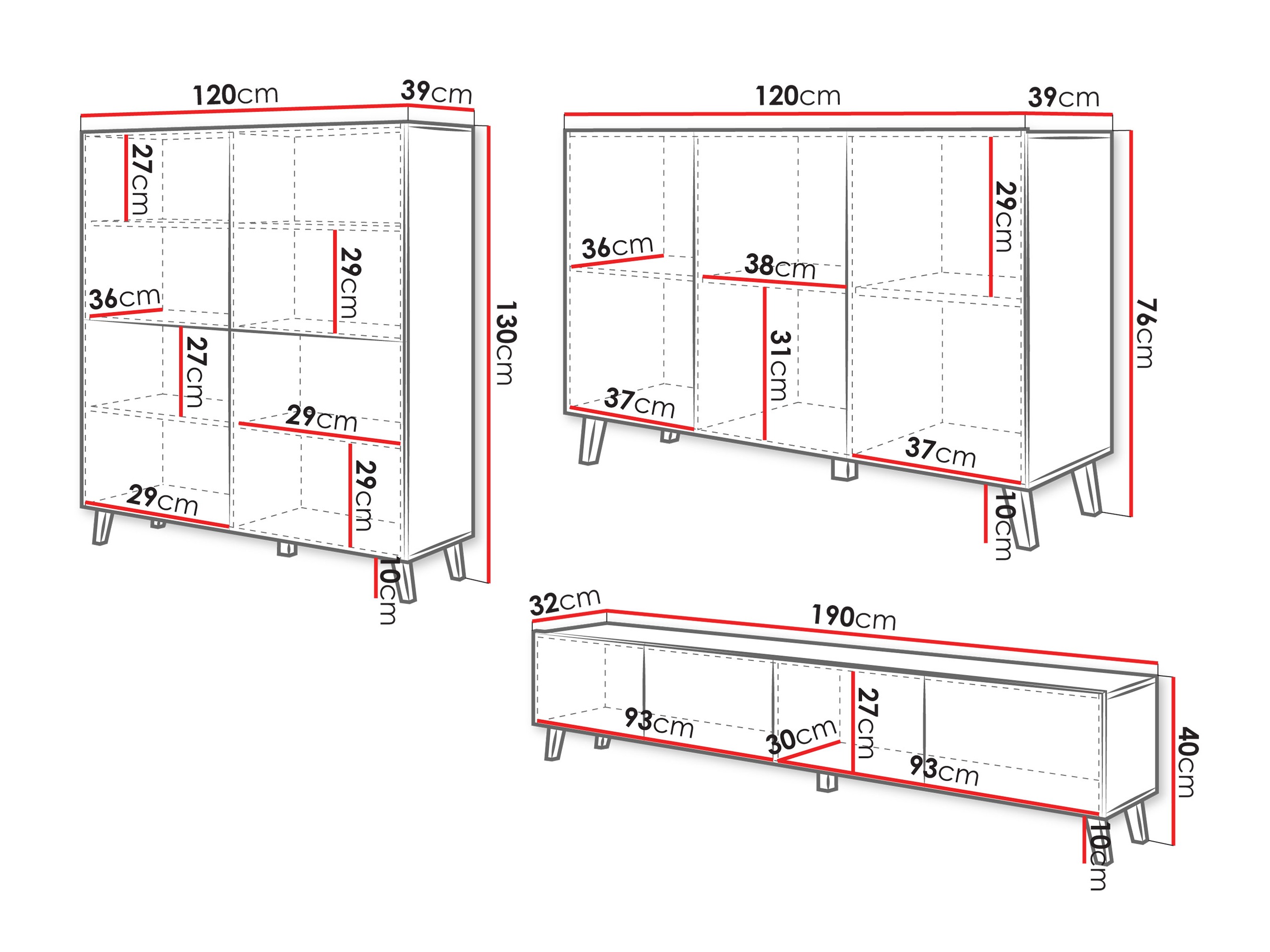 Viesistabas komplekts Levtive 105 (Balts)