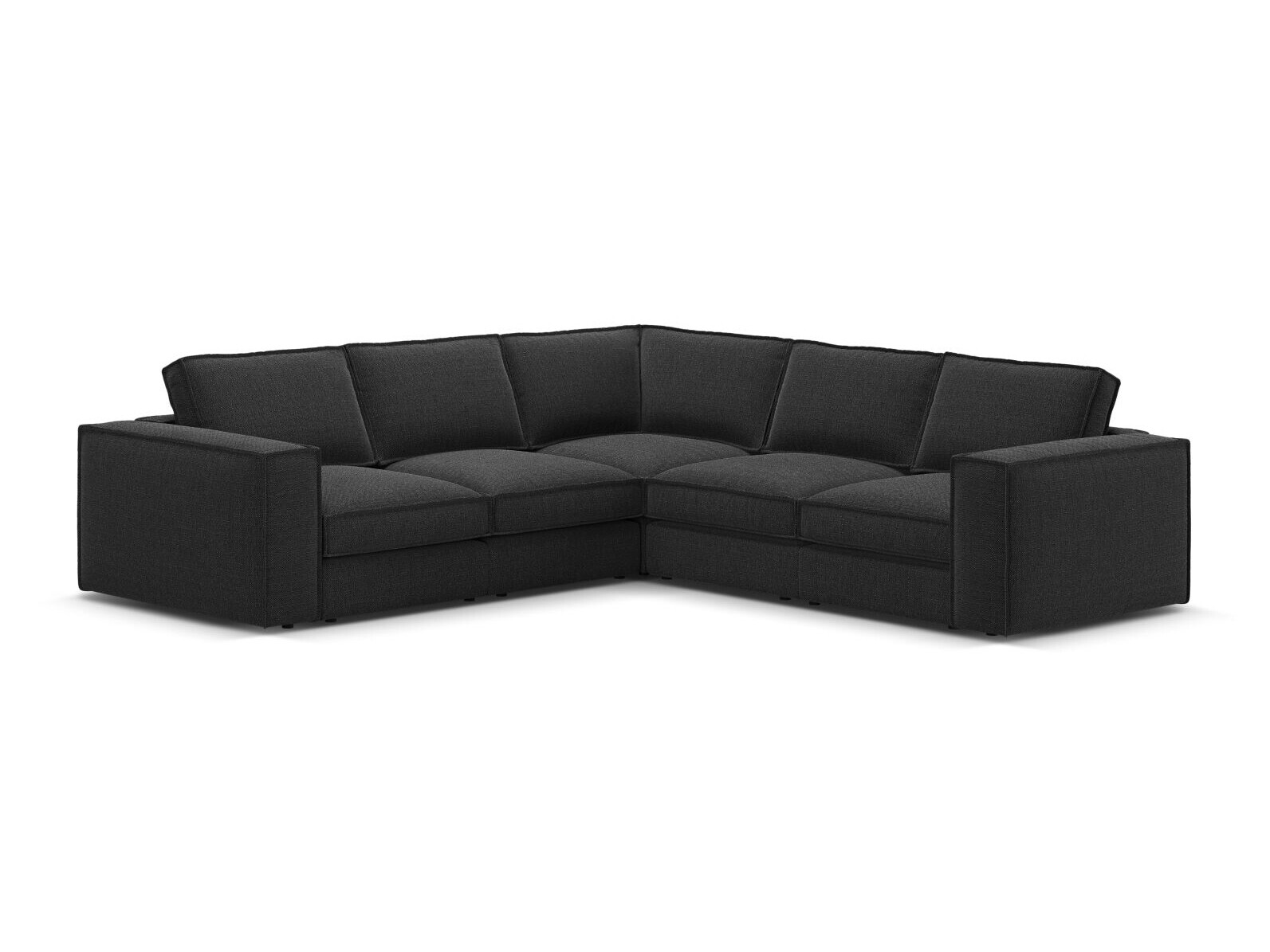 Moduļu stūra dīvāns Dalodei 113 (Babel Black)