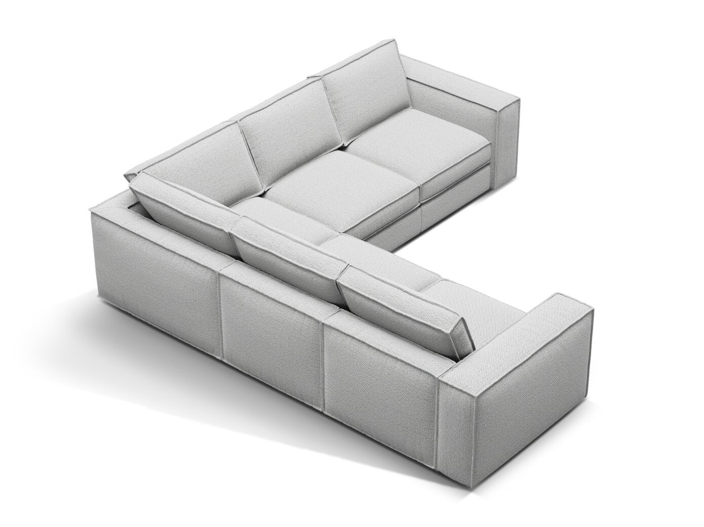 Moduļu stūra dīvāns Dalodei 113 (Babel Light grey)