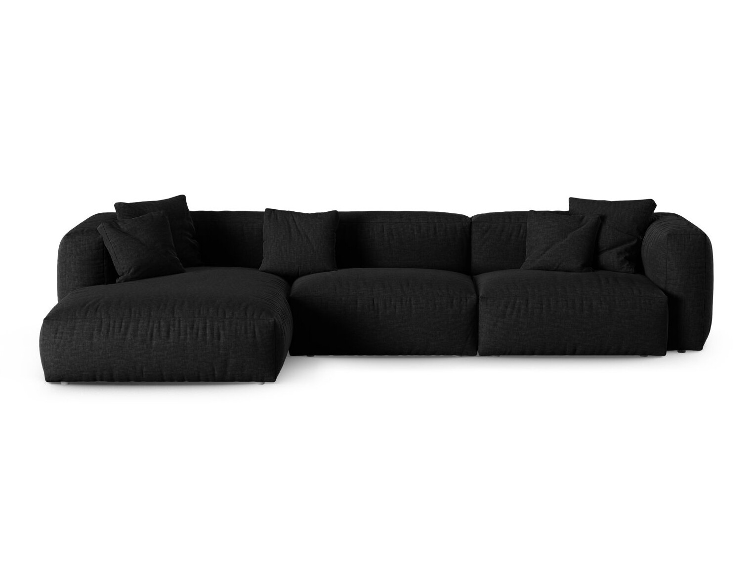 Moduļu stūra dīvāns Sorcoro 121 (Boston Black)