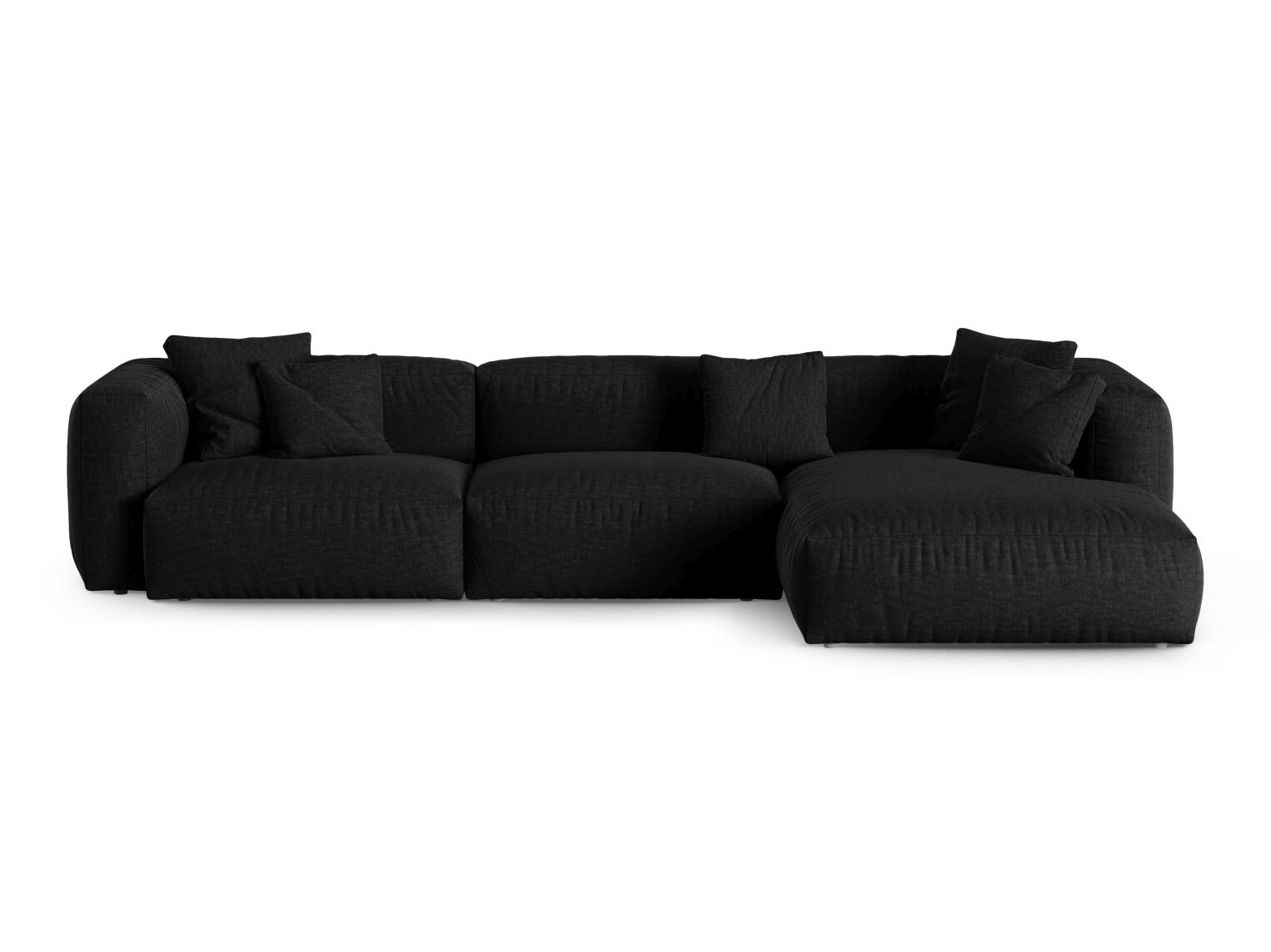 Moduļu stūra dīvāns Sorcoro 121 (Boston Black)