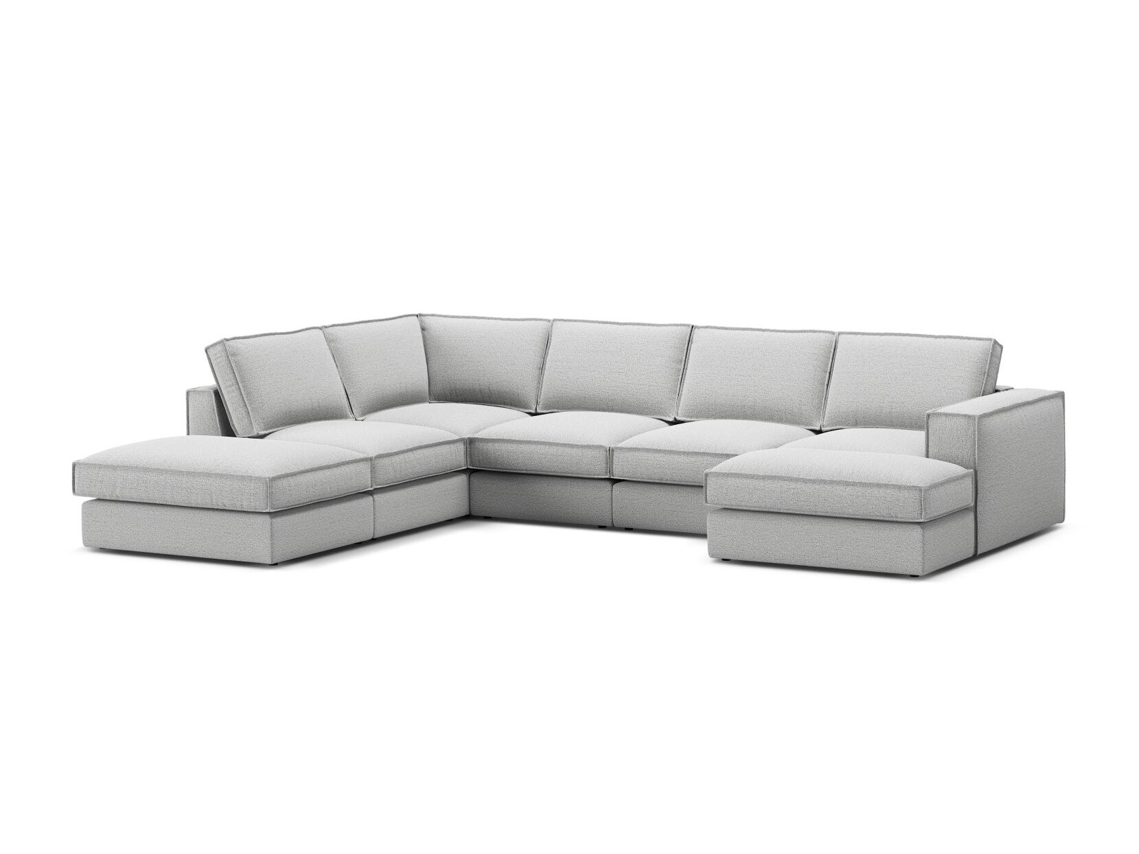 Moduļu stūra dīvāns Dalodei 114 (Babel Light grey)
