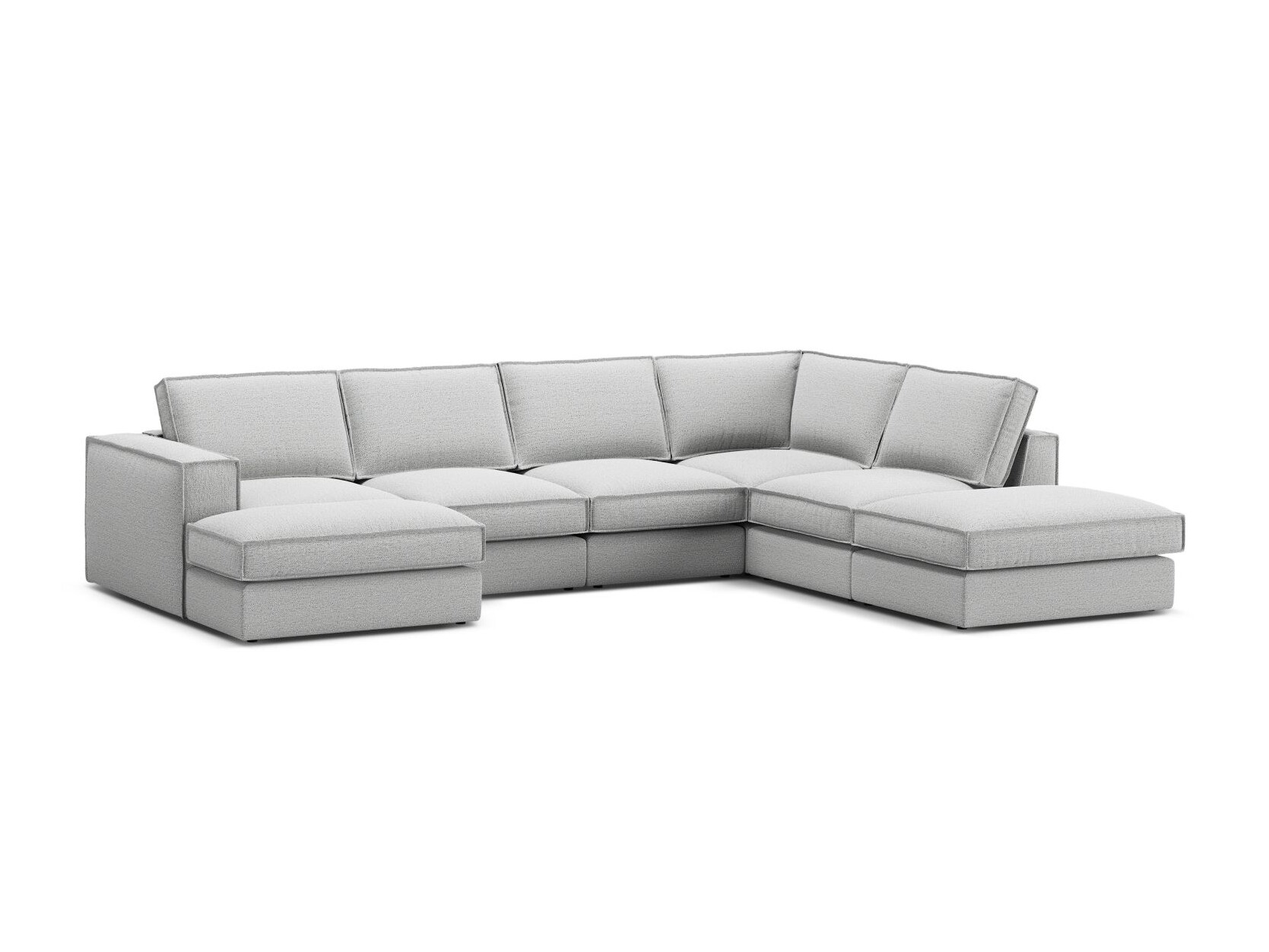 Moduļu stūra dīvāns Dalodei 114 (Babel Light grey)