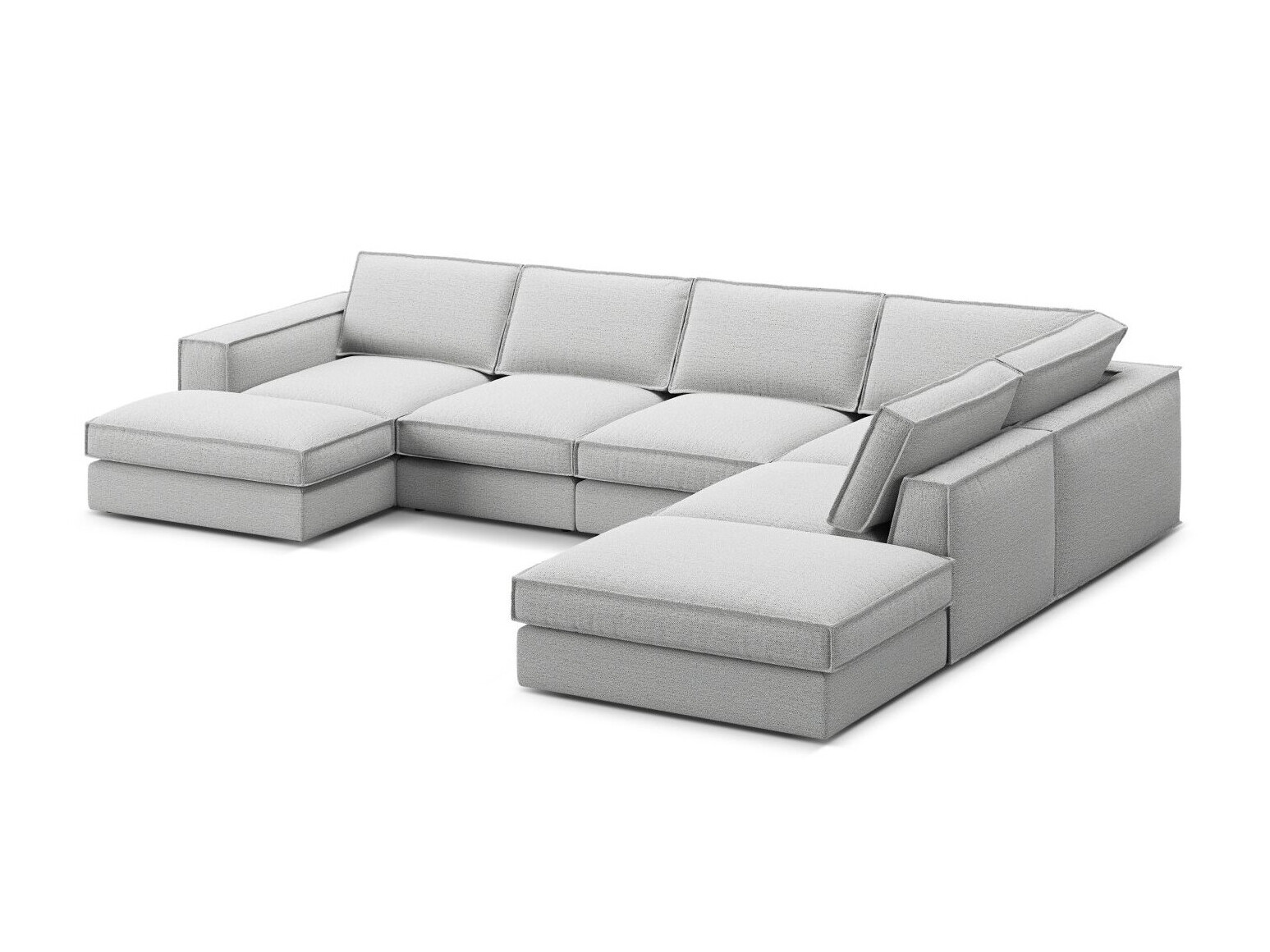 Moduļu stūra dīvāns Dalodei 114 (Babel Light grey)