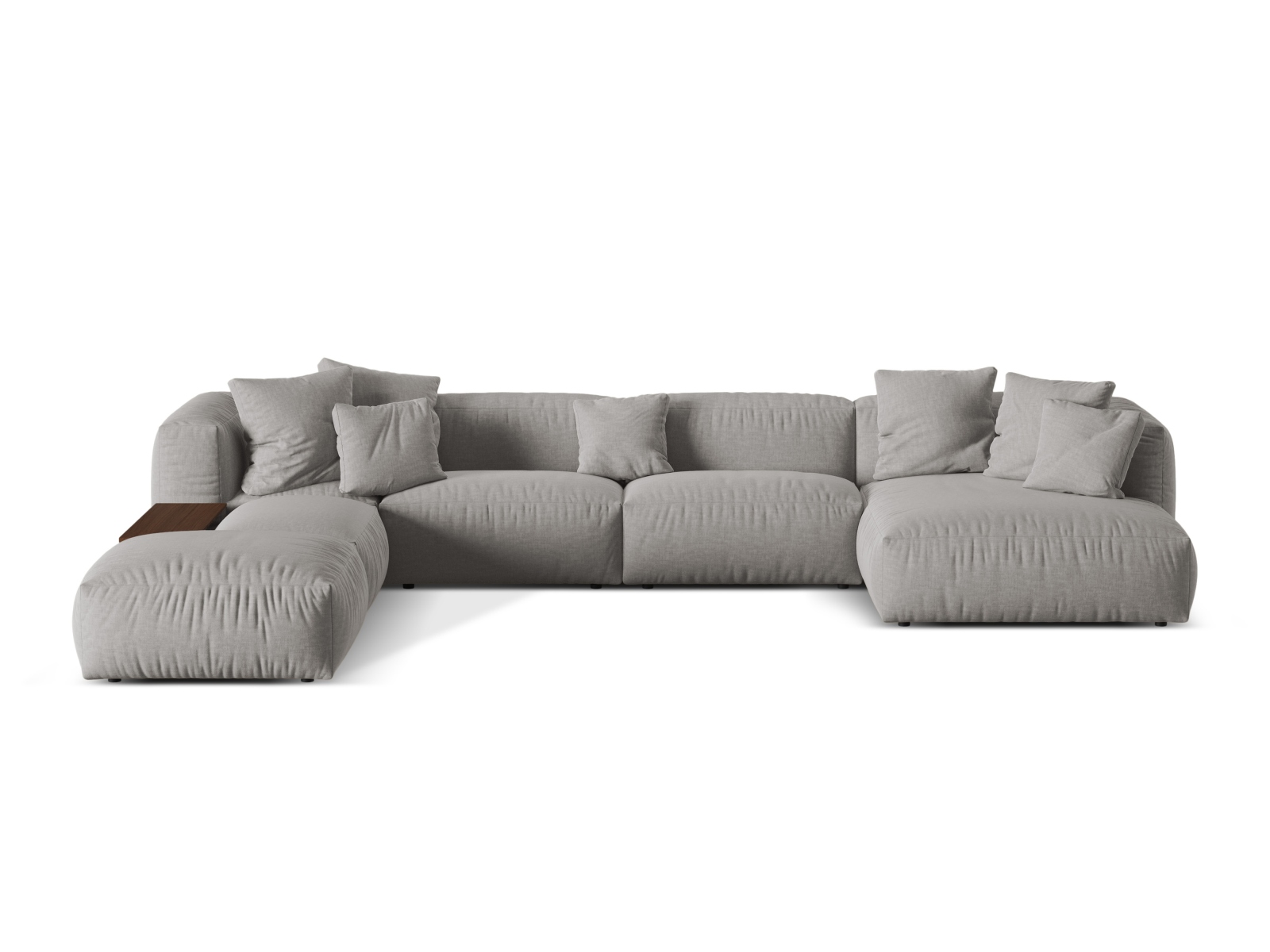 Moduļu stūra dīvāns Sorcoro 124 (Boston Light Grey)