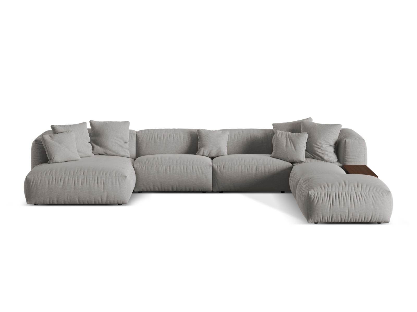 Moduļu stūra dīvāns Sorcoro 124 (Boston Light Grey)