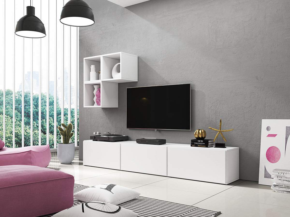 TV galds Corbele 102 (Balts)