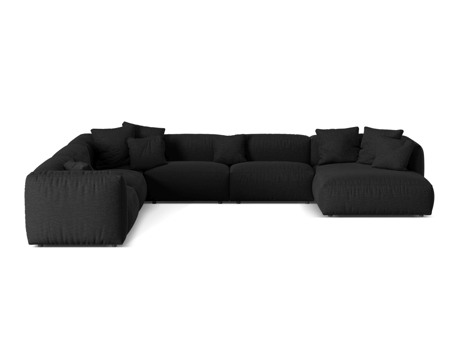 Moduļu stūra dīvāns Sorcoro 132 (Boston Black)