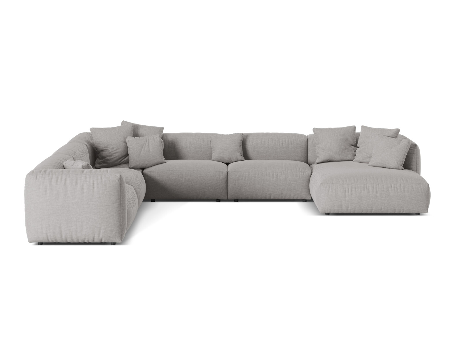 Moduļu stūra dīvāns Sorcoro 132 (Boston Light Grey)
