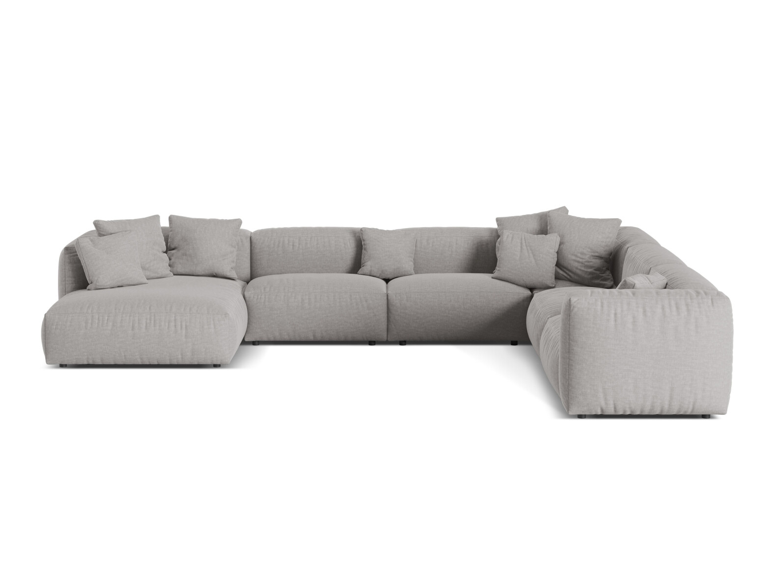 Moduļu stūra dīvāns Sorcoro 132 (Boston Light Grey)