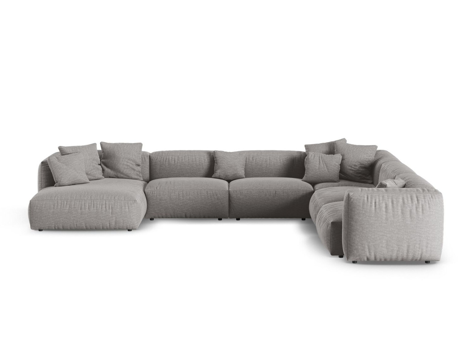 Moduļu stūra dīvāns Sorcoro 133 (Boston Light Grey)