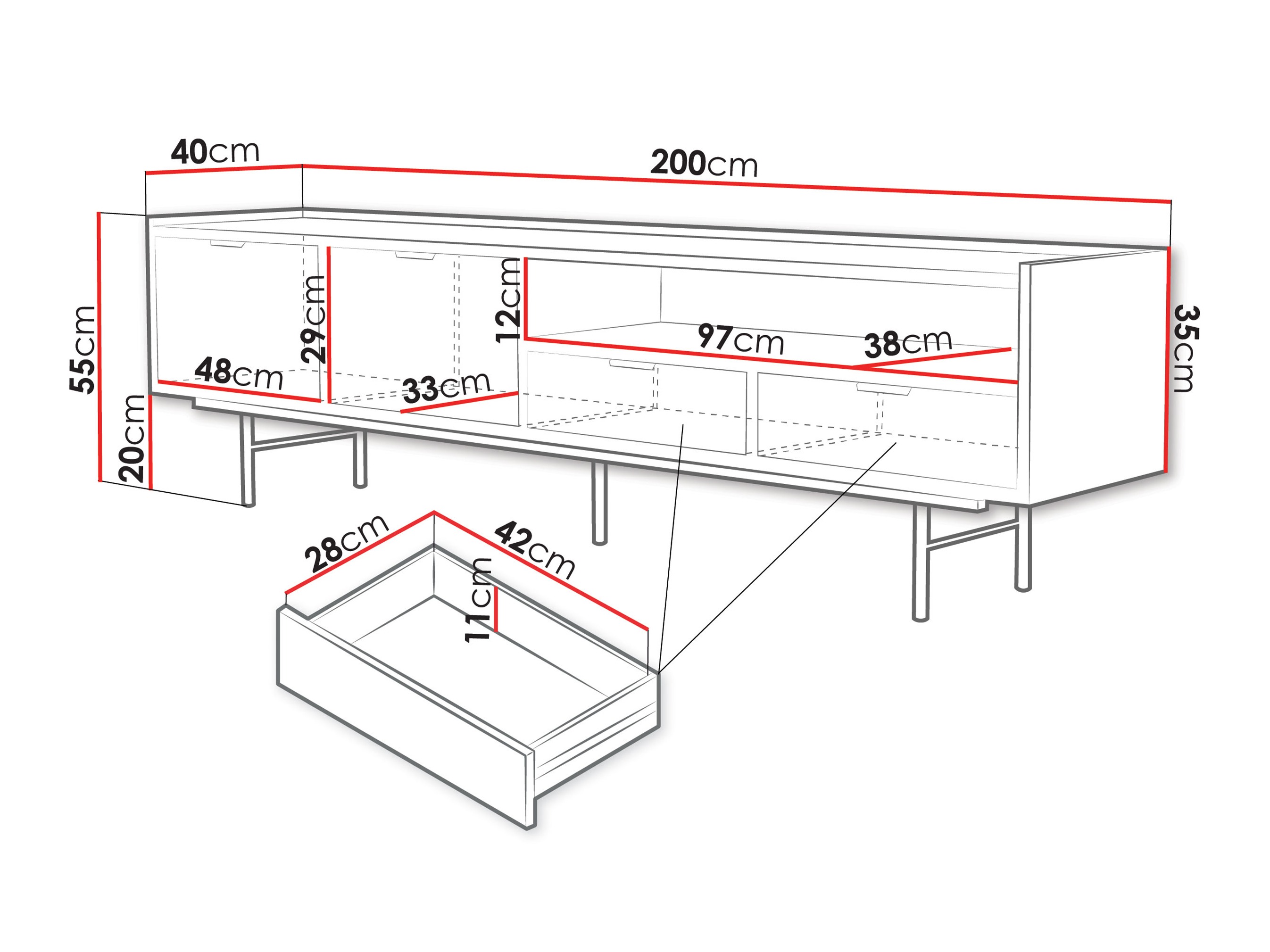 TV galds Studos II (Ozols)