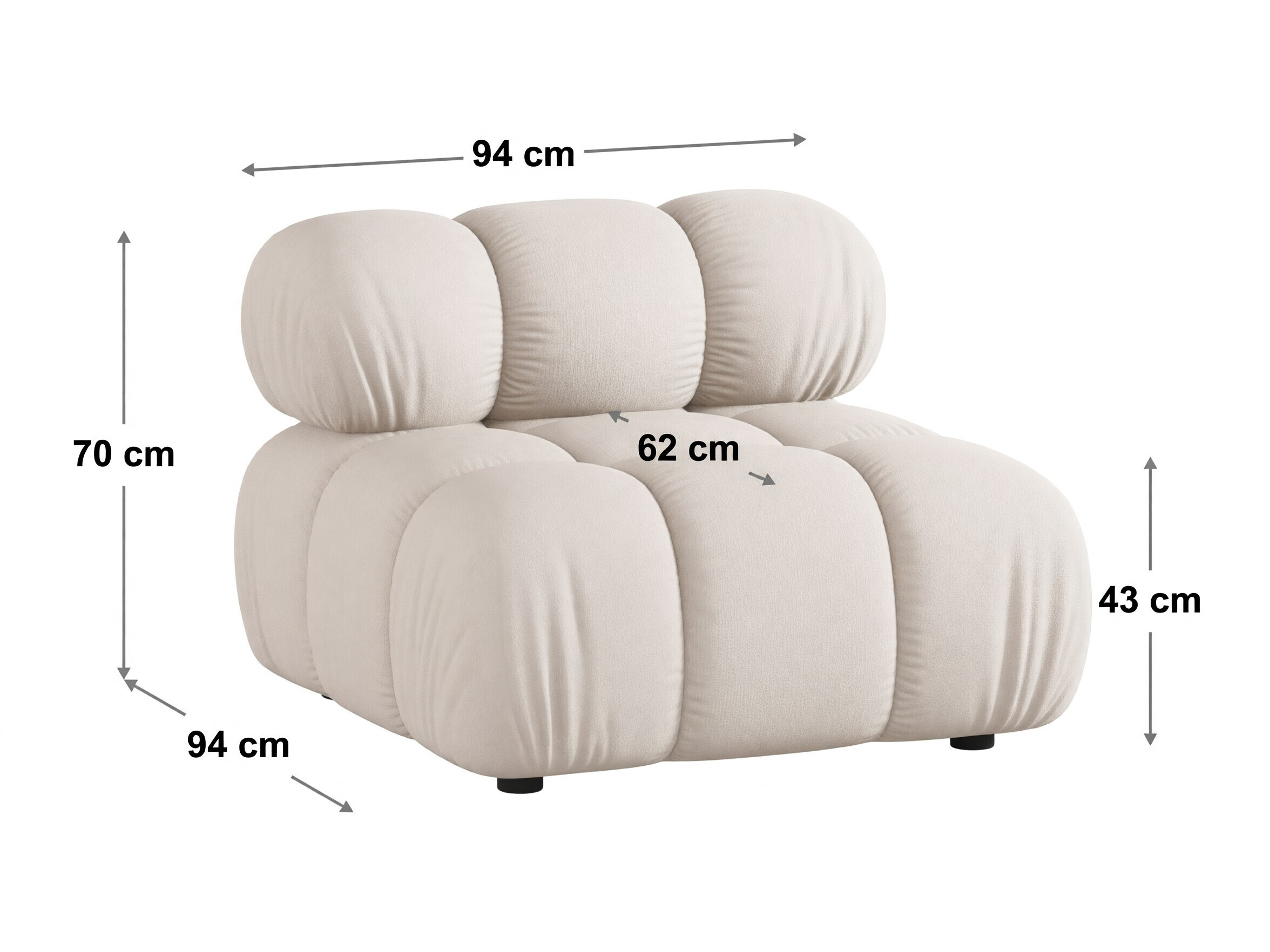 Moduļu atpūtas krēsls Caltenu 101 (Rolf 06)