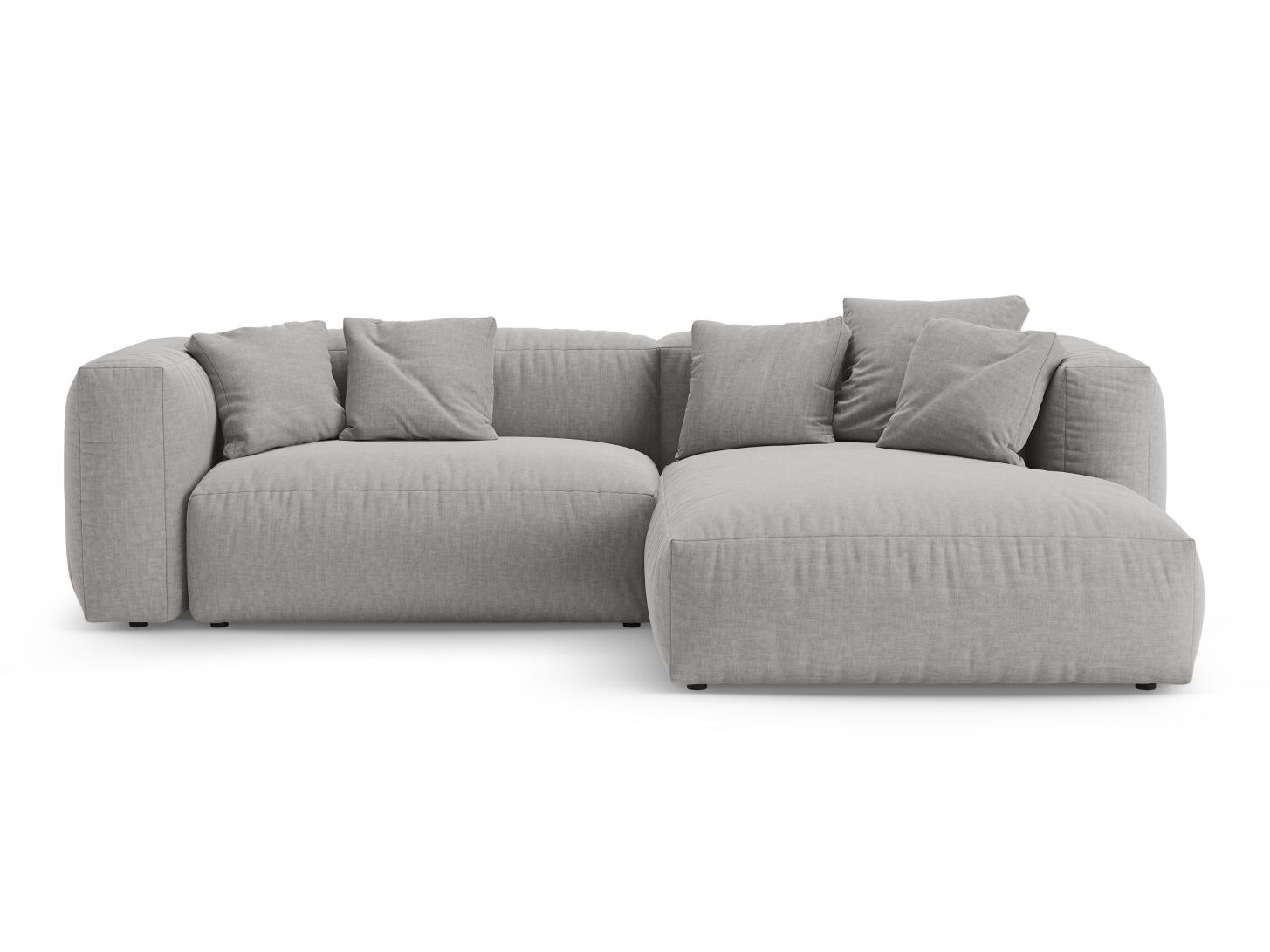 Stūra dīvāns Sorcoro 136 (Boston Light Grey)