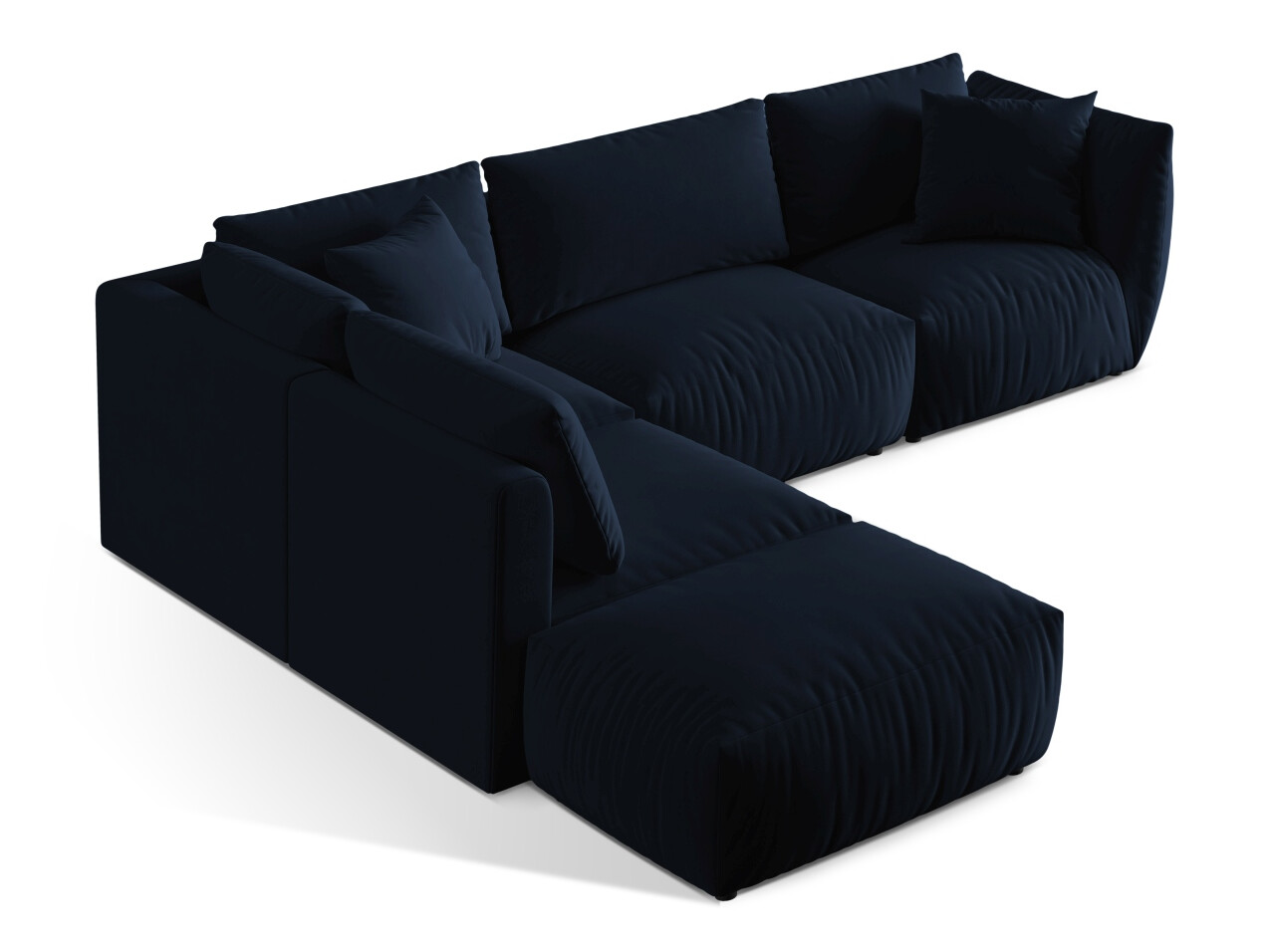 Moduļu stūra dīvāns Ruvmone 108 (Casino Deep Blue)