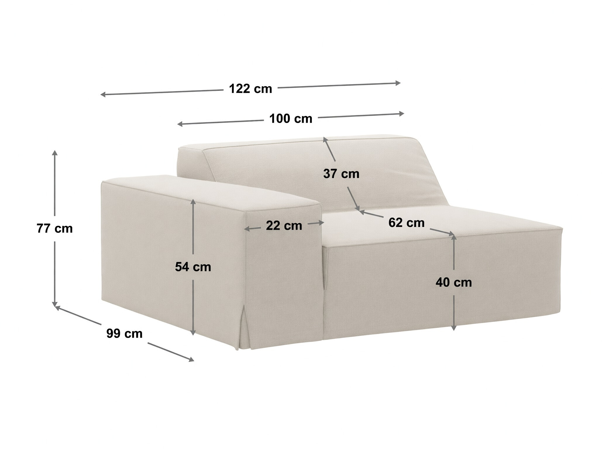 Moduļu krēsls Lomcalu 126 (Lins 04)