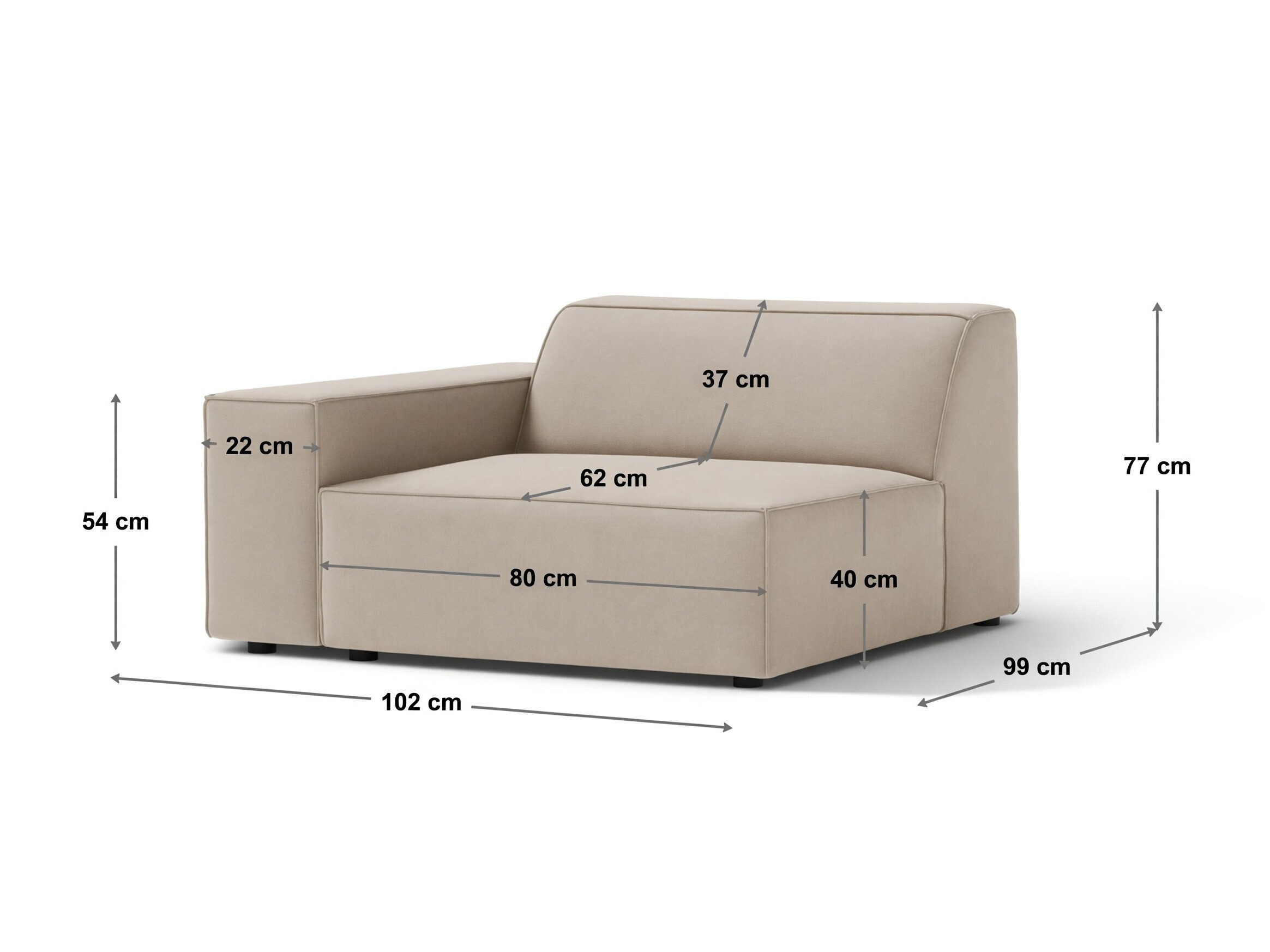 Moduļu krēsls Lomcalu 127 (Liberty 22)