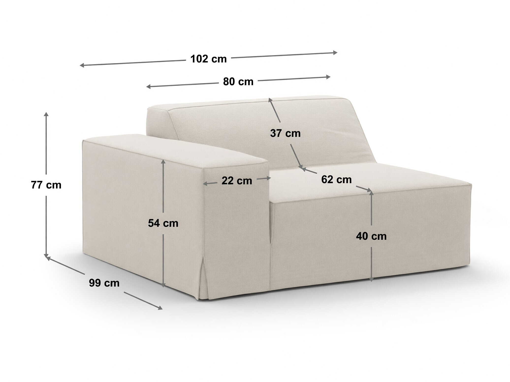Moduļu krēsls Lomcalu 127 (Lins 04)