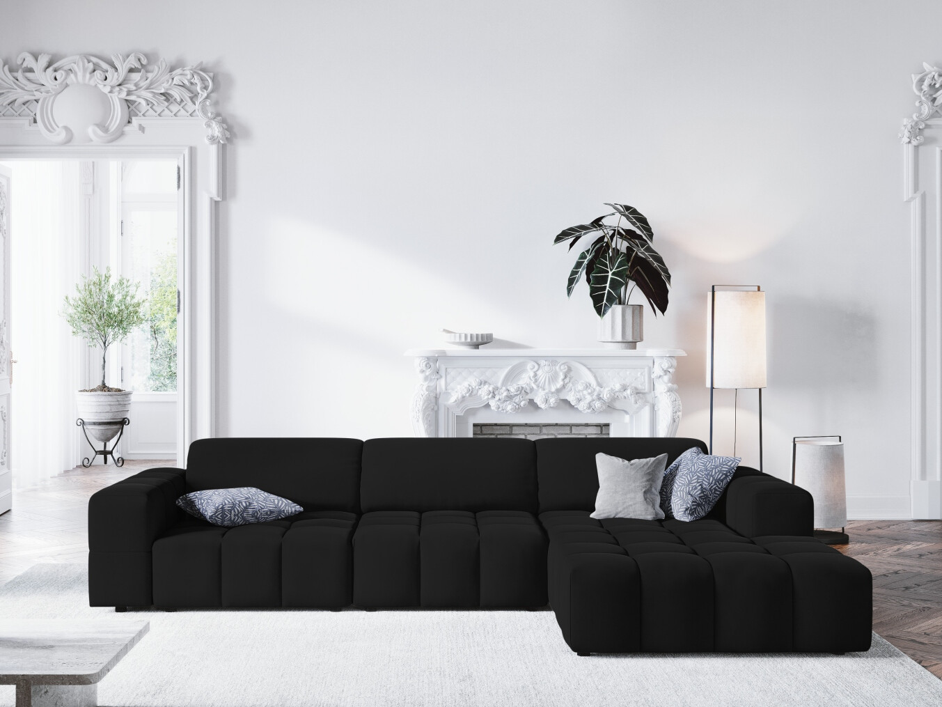 Stūra dīvāns Lirlivo 105 (Riviera 100)