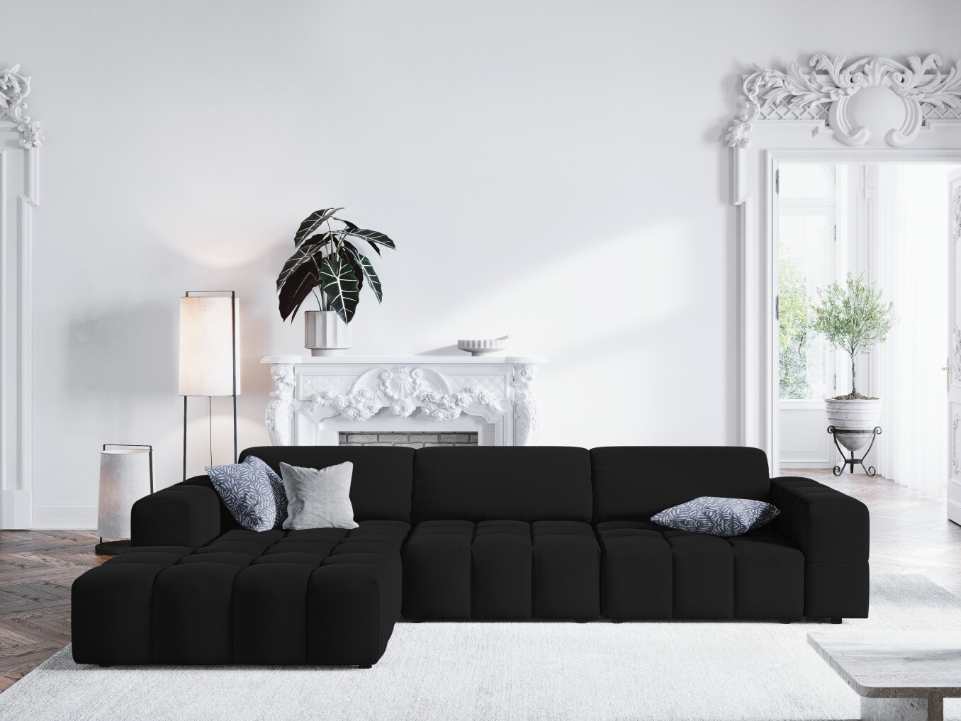 Stūra dīvāns Lirlivo 105 (Riviera 100)