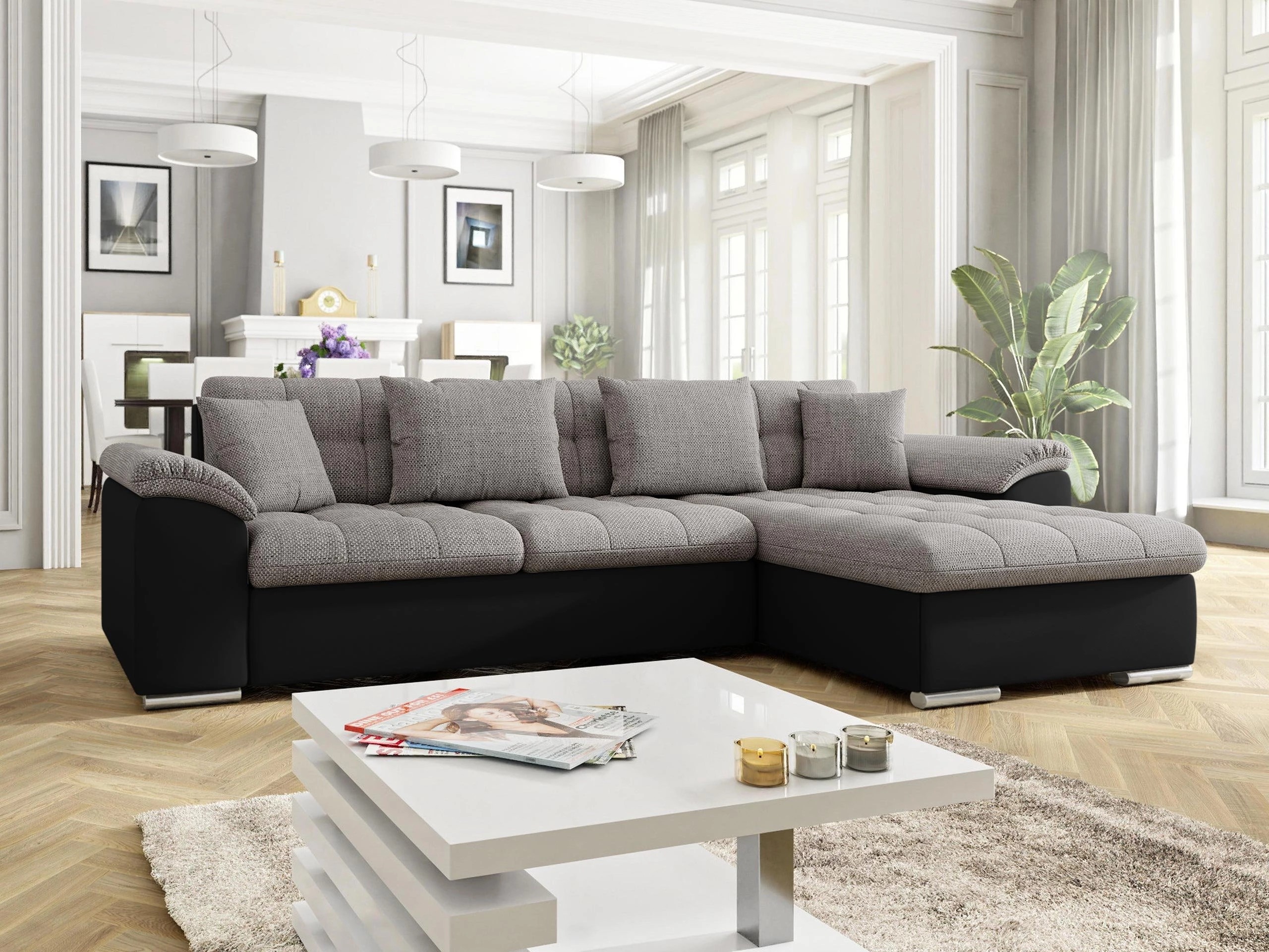 Stūra dīvāns Comfivo Mica (Soft 011 + Lawa 05)