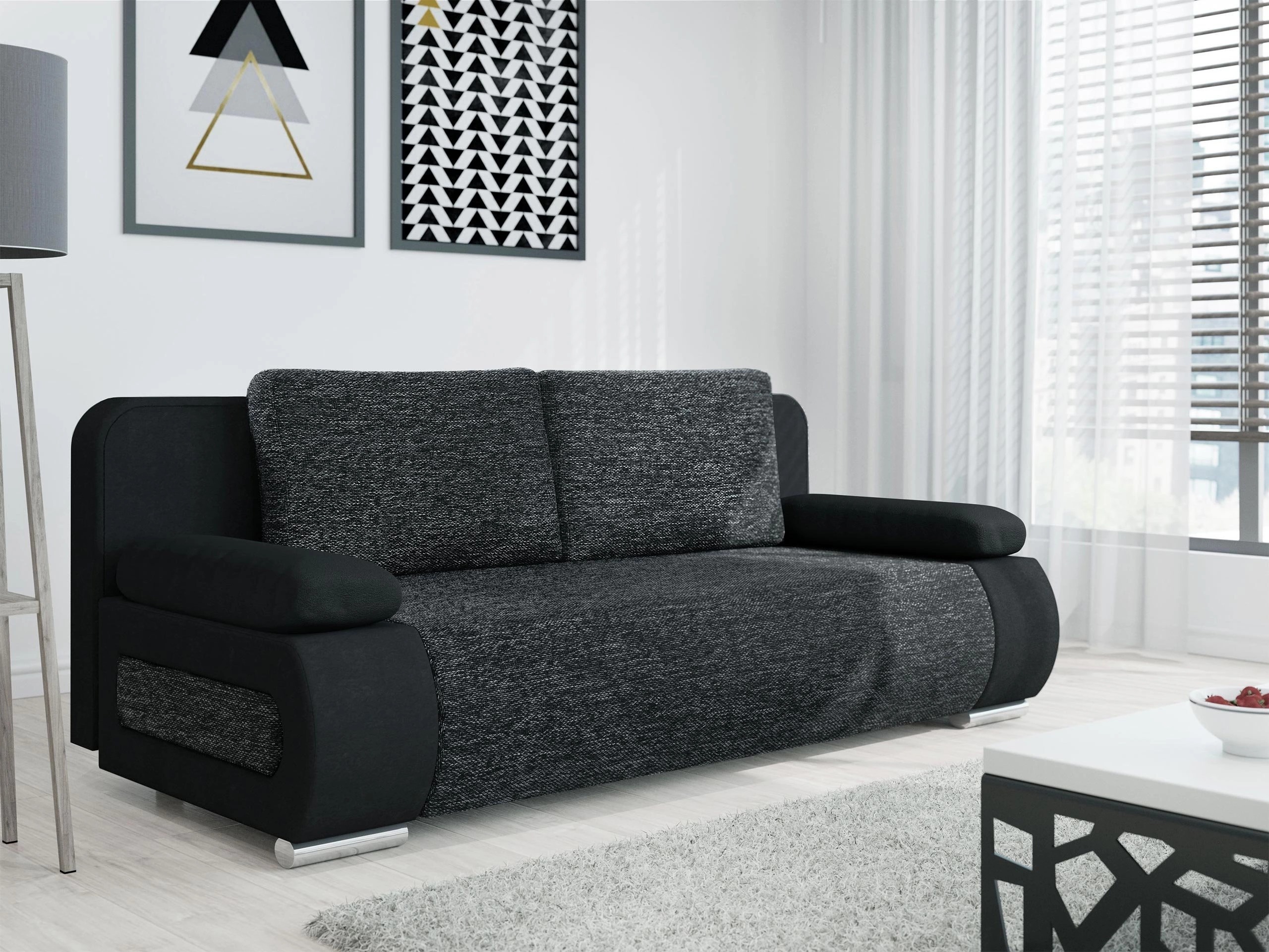 Dīvāns gulta Comfivo Pudor (Alova 04 + Lawa 06)