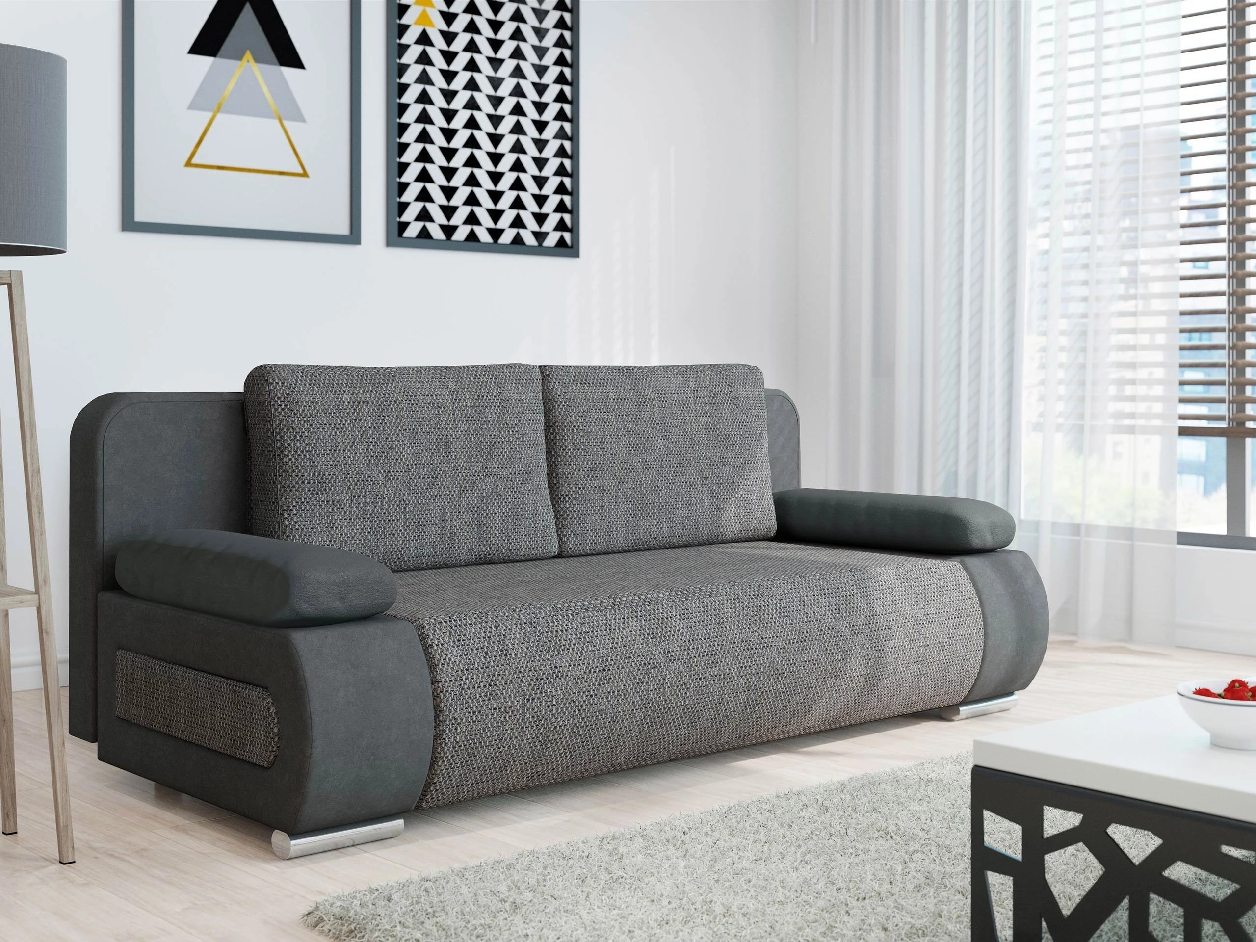 Dīvāns gulta Comfivo Pudor (Alova 36 + Lawa 05)