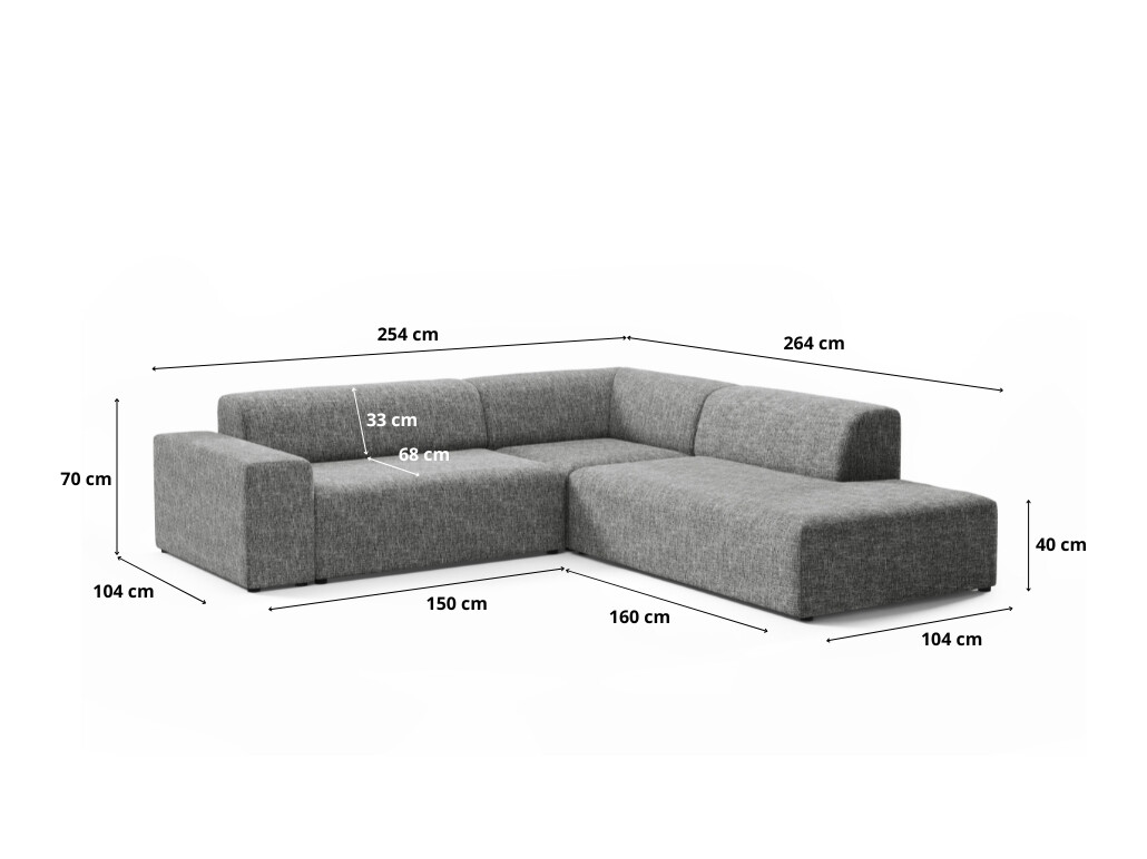 Moduļu stūra dīvāns Lutivi 103 (Imo 30)