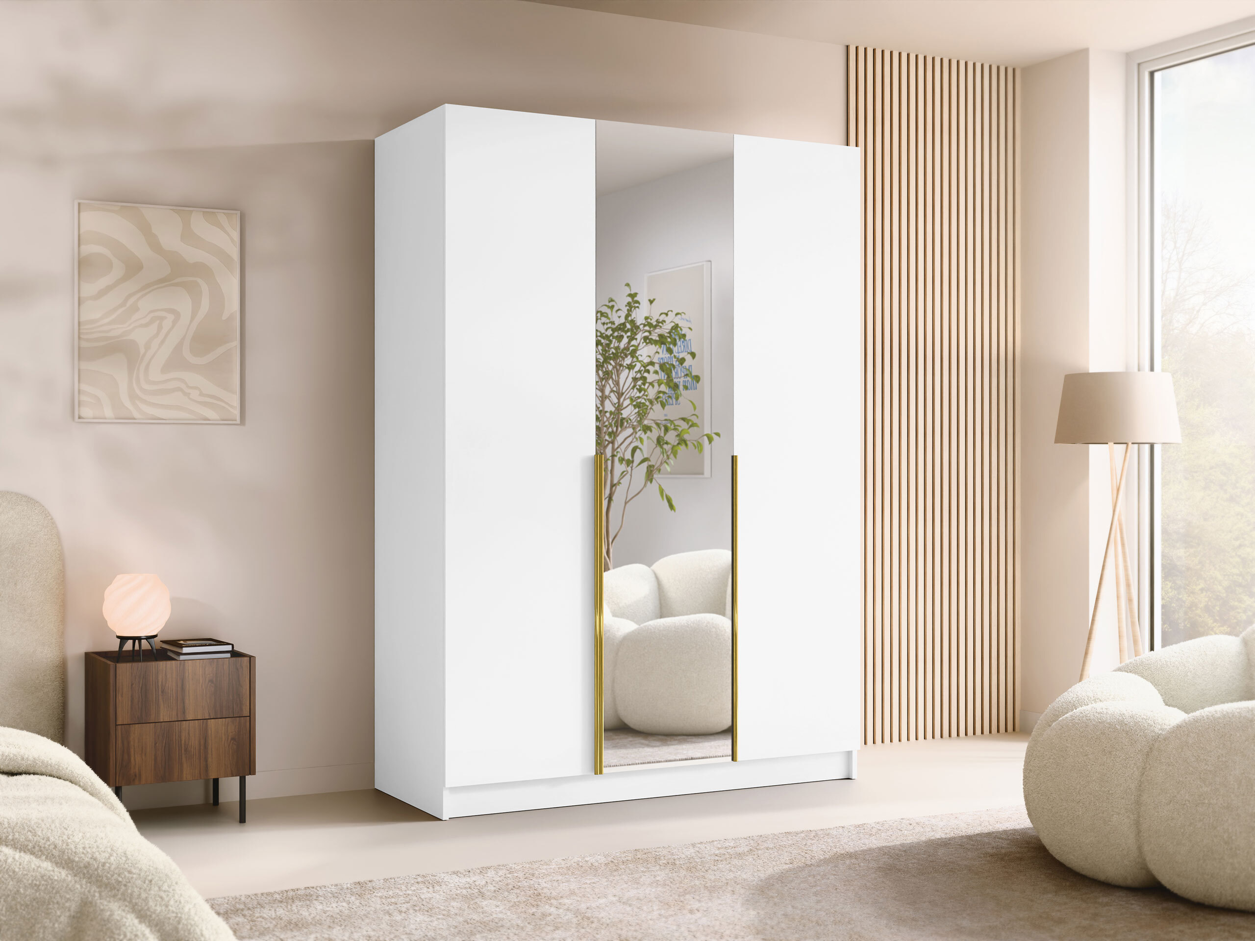 Skapis Closico Decoron II (Balts)