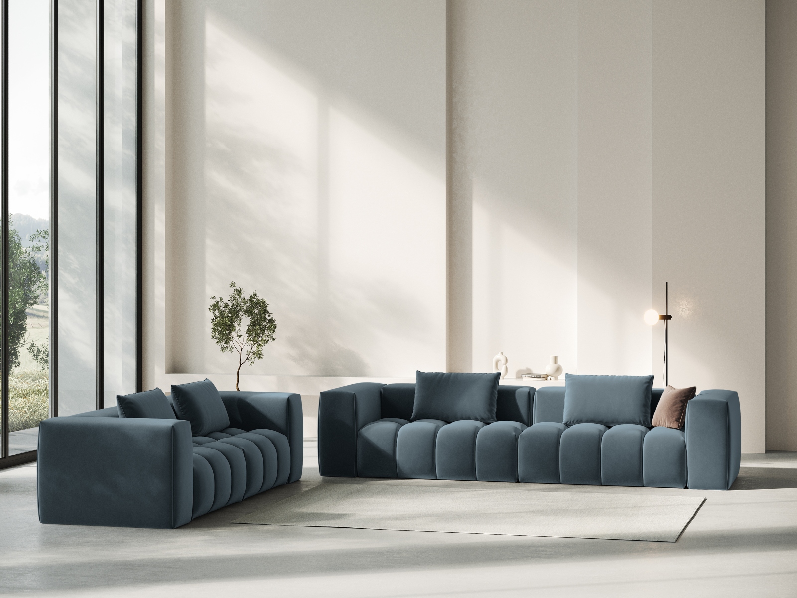 Dīvāns Odeveno 101 (Casino Dark Blue)