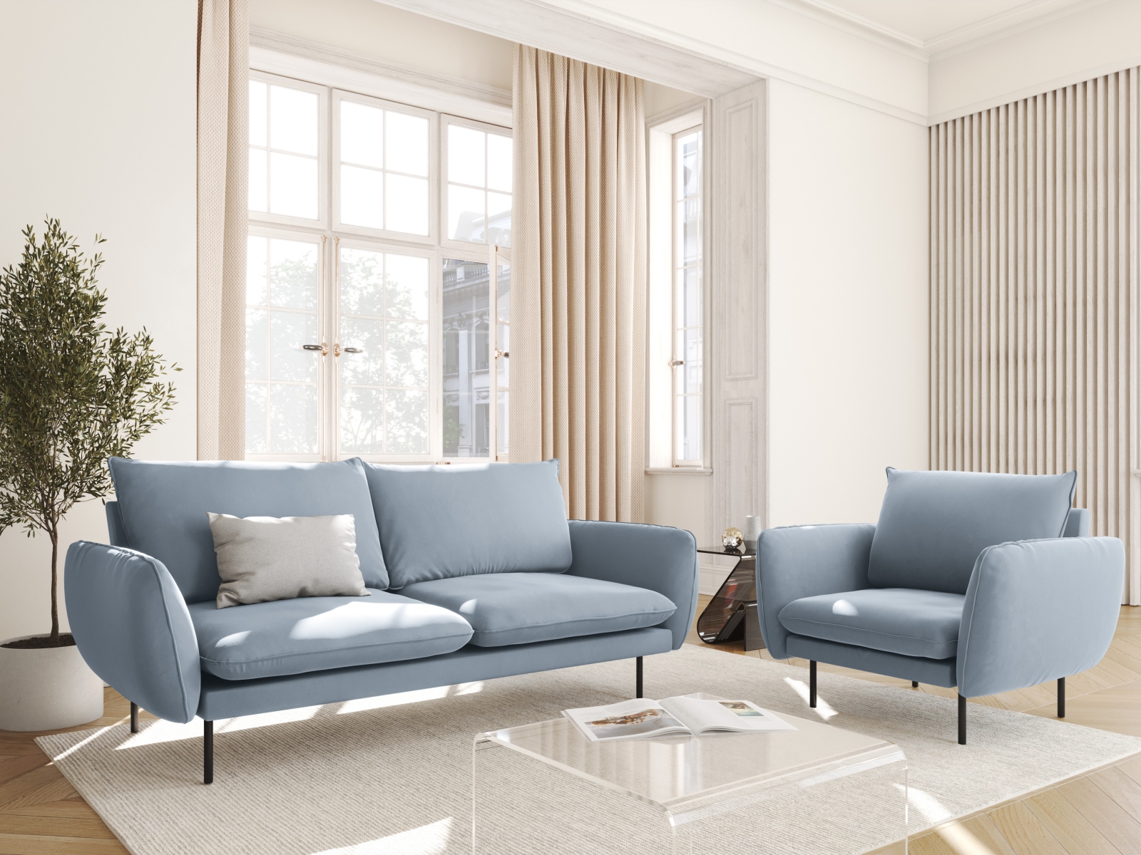Atpūtas krēsls Ferlevi 110 (Bluvel 06)
