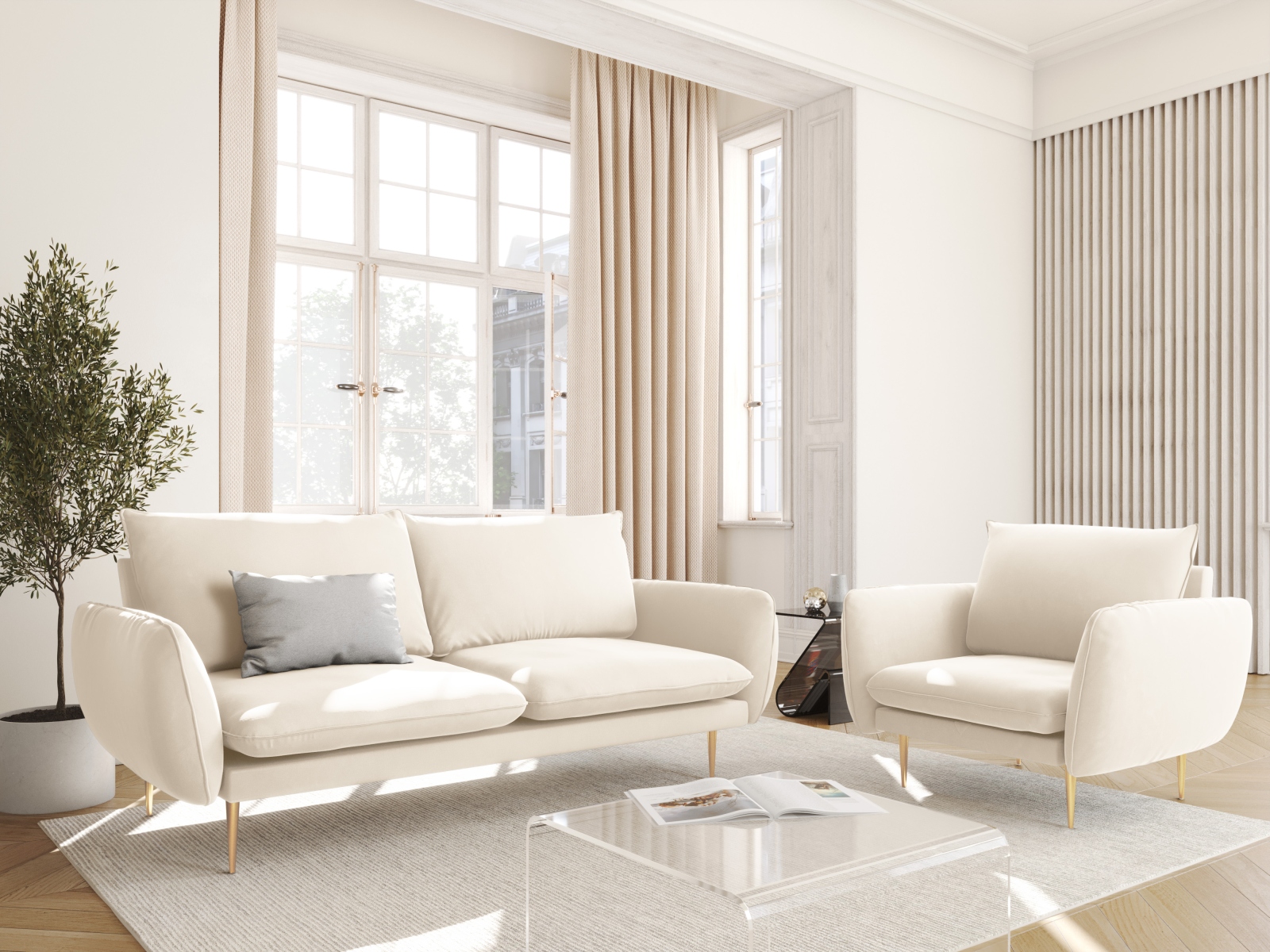 Atpūtas krēsls Ferlevi 110 (Bluvel 22)