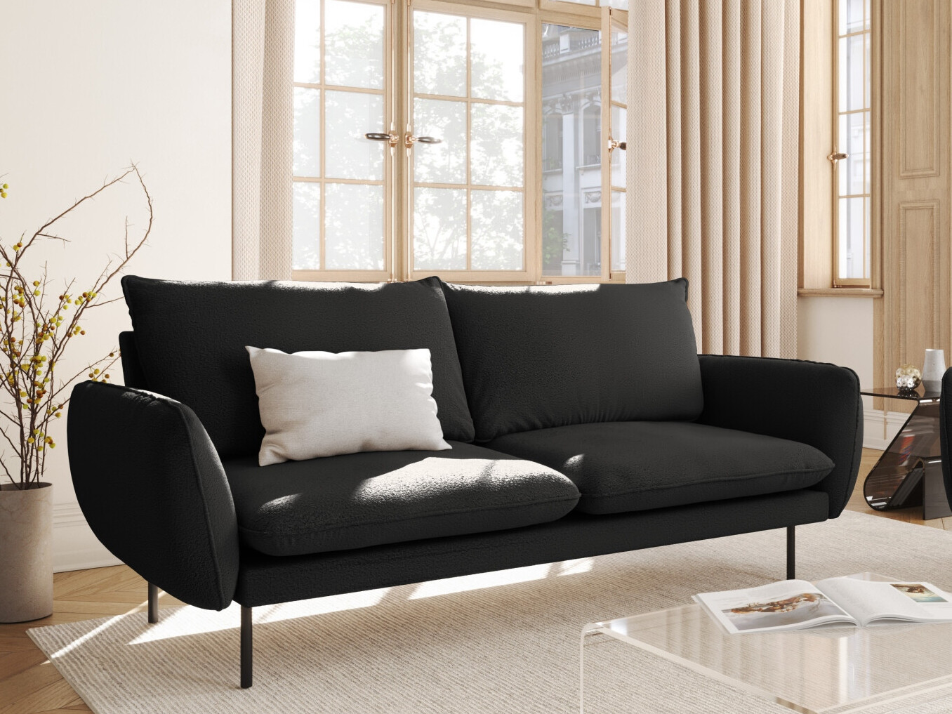 Dīvāns Ferlevi 109 (Ascot Black)
