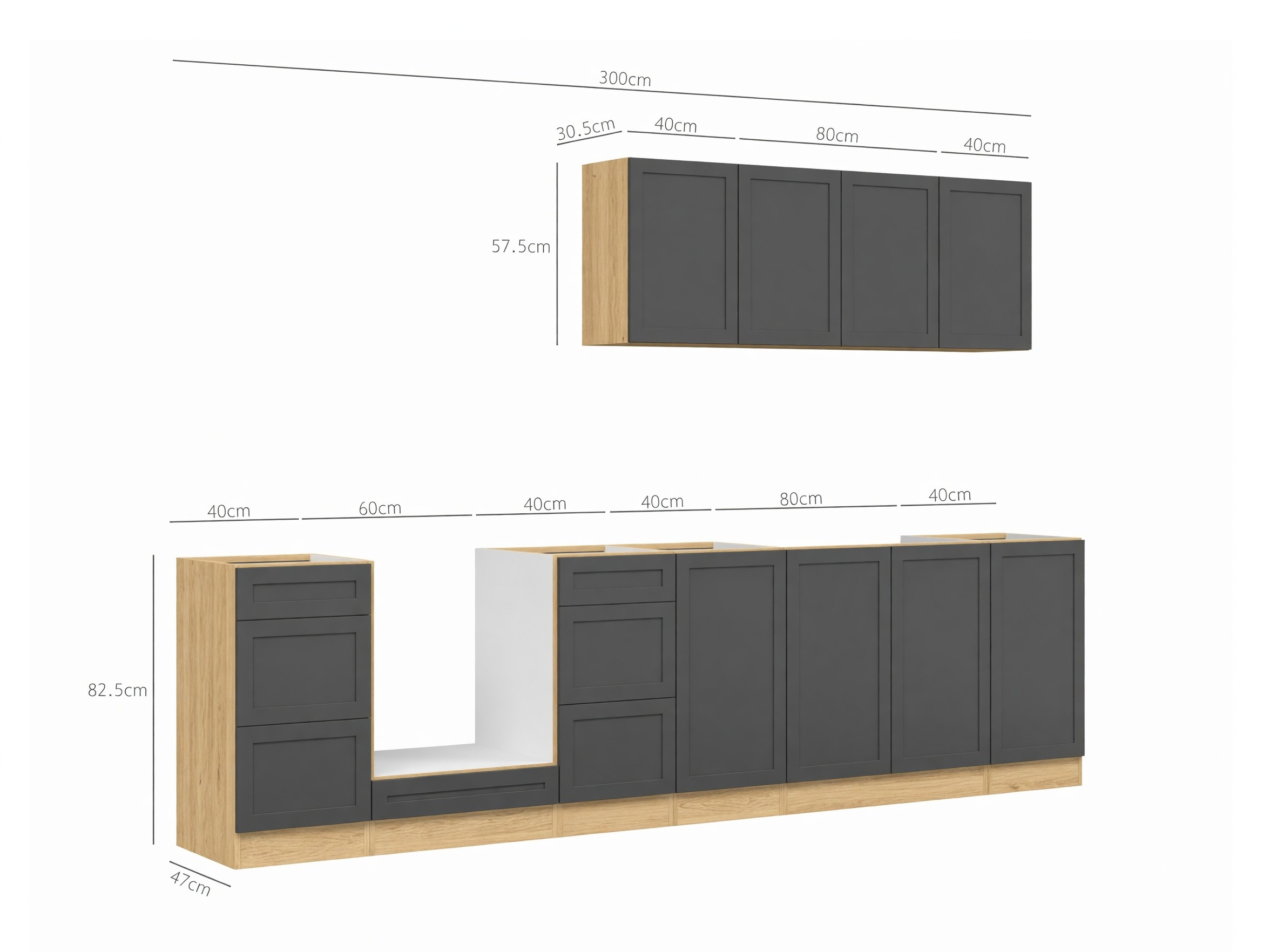 Moduļu virtuves komplekts Berna 122