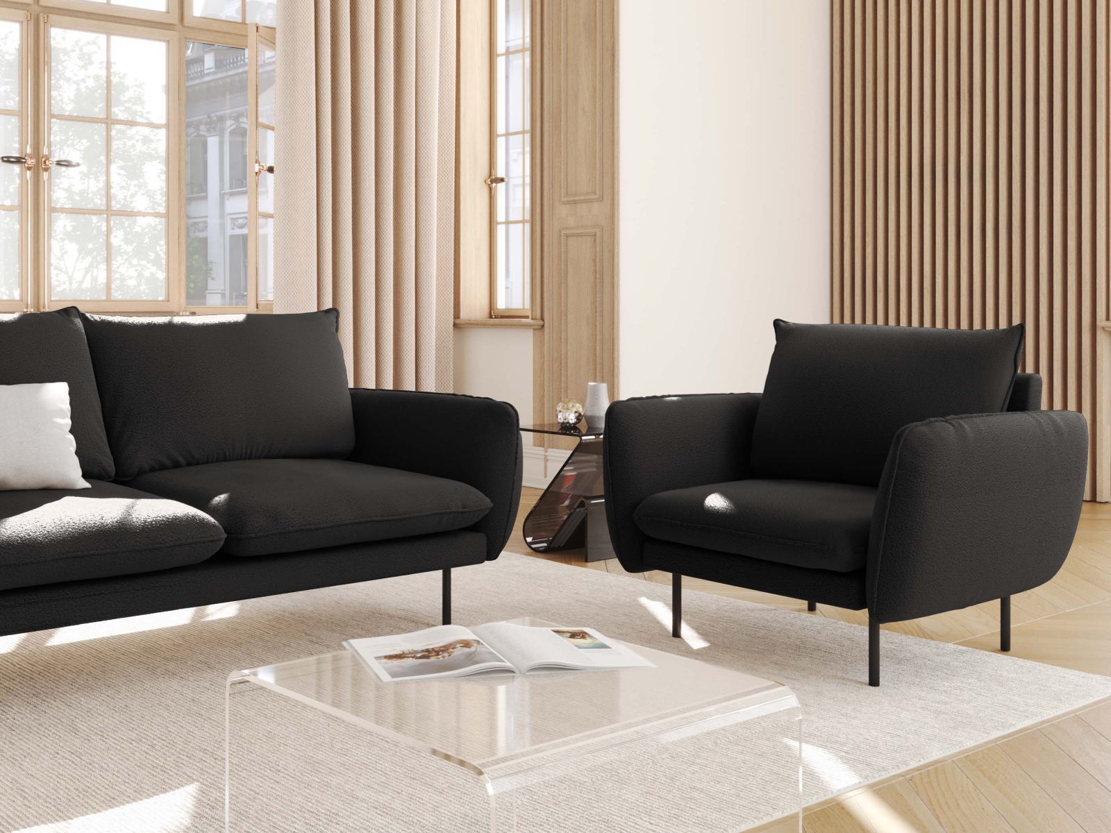 Atpūtas krēsls Ferlevi 110 (Ascot Black)