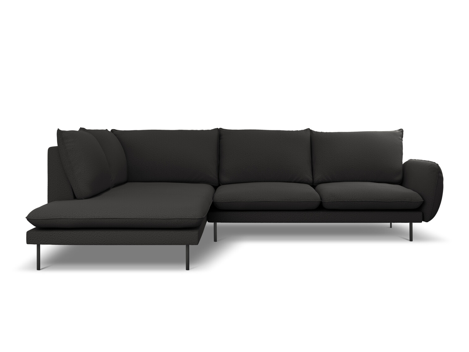 Stūra dīvāns Ferlevi 112 (Ascot Black)