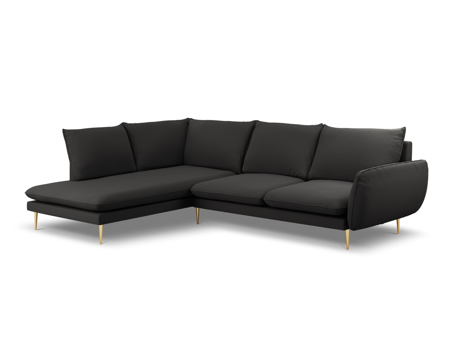 Stūra dīvāns Ferlevi 112 (Ascot Black)