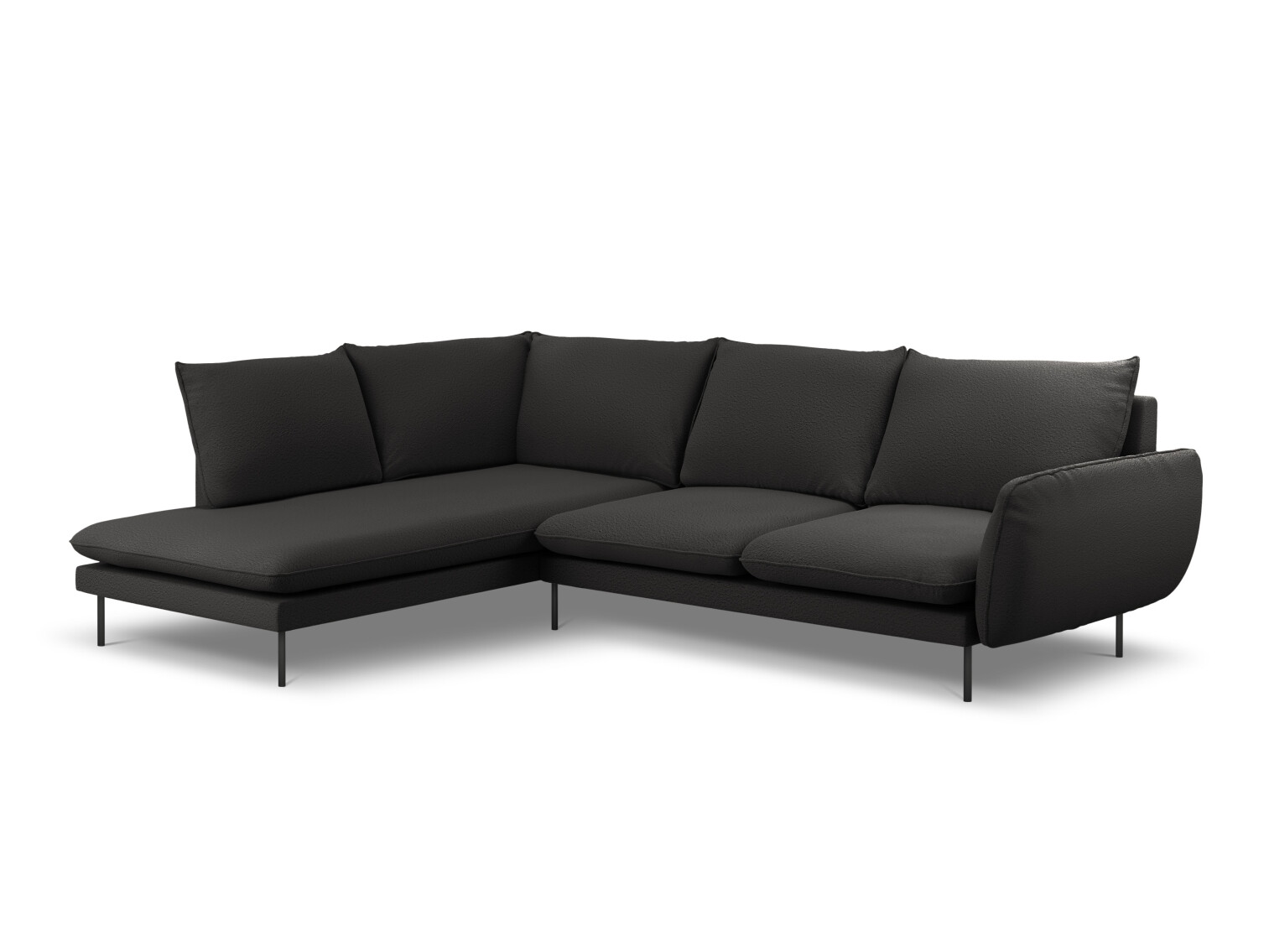 Stūra dīvāns Ferlevi 112 (Ascot Black)