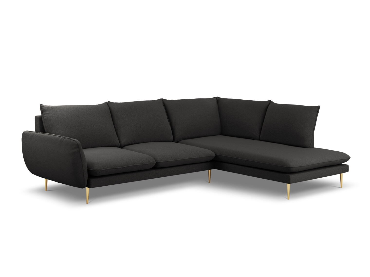 Stūra dīvāns Ferlevi 112 (Ascot Black)