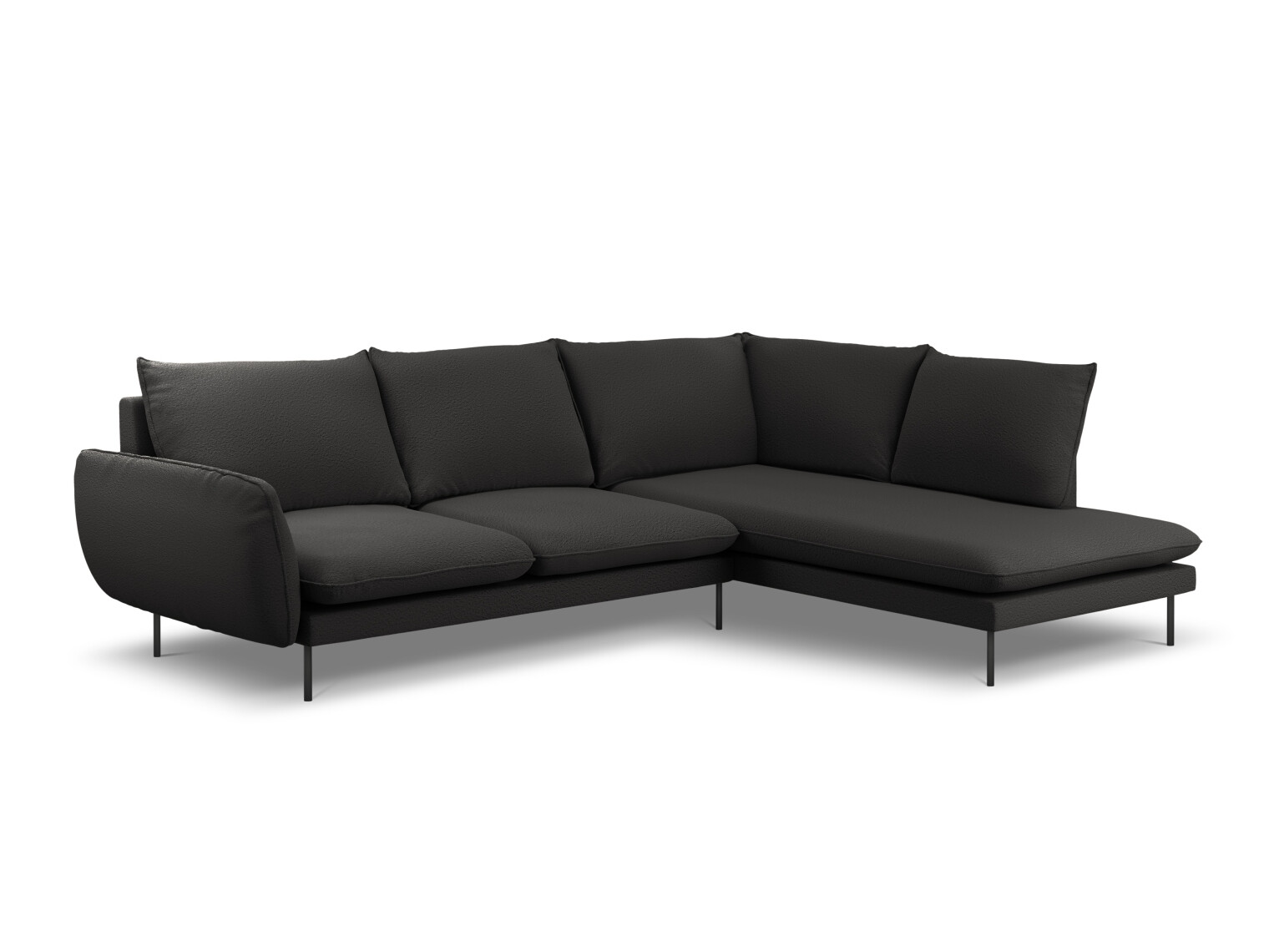 Stūra dīvāns Ferlevi 112 (Ascot Black)