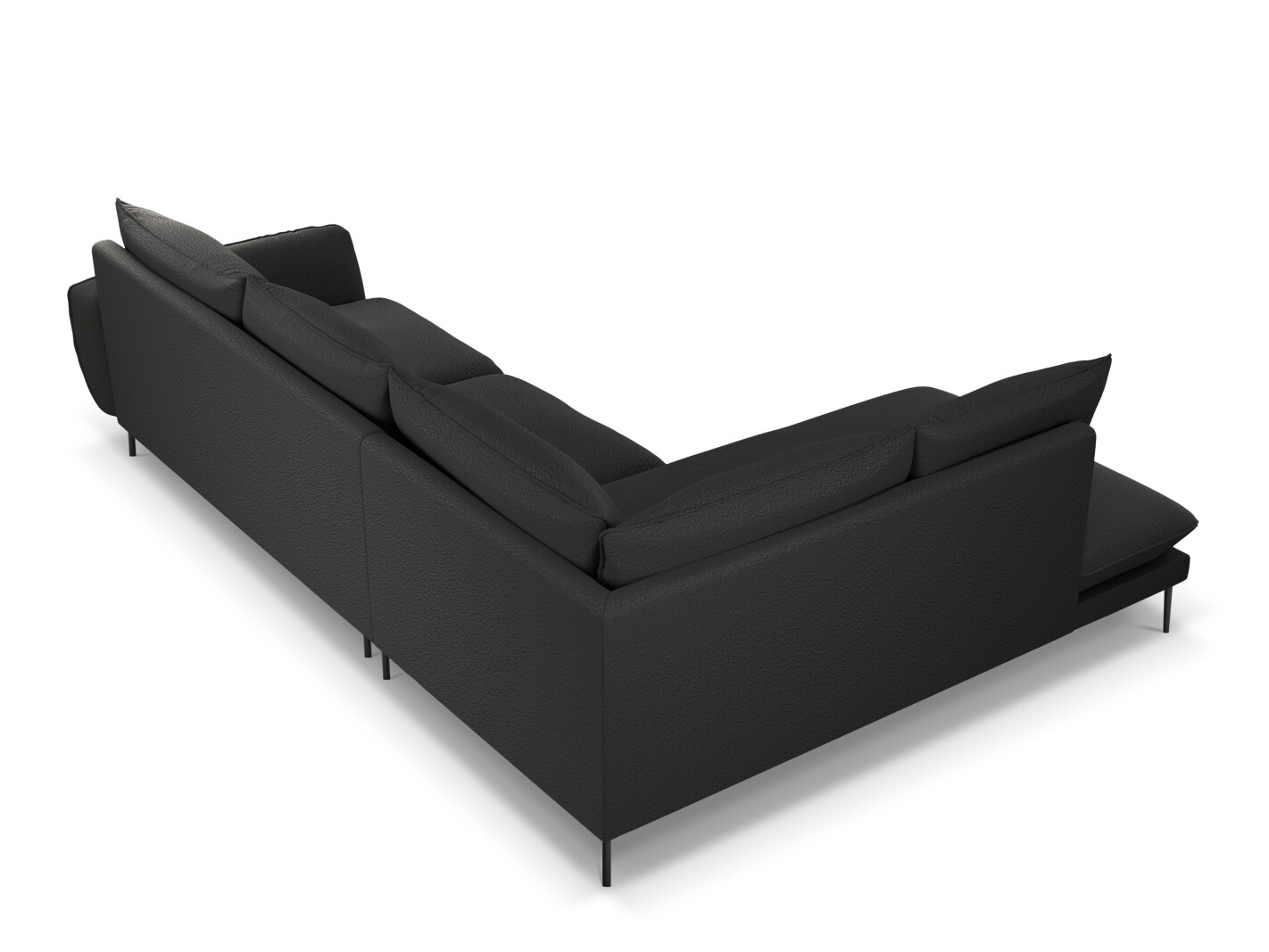 Stūra dīvāns Ferlevi 112 (Ascot Black)