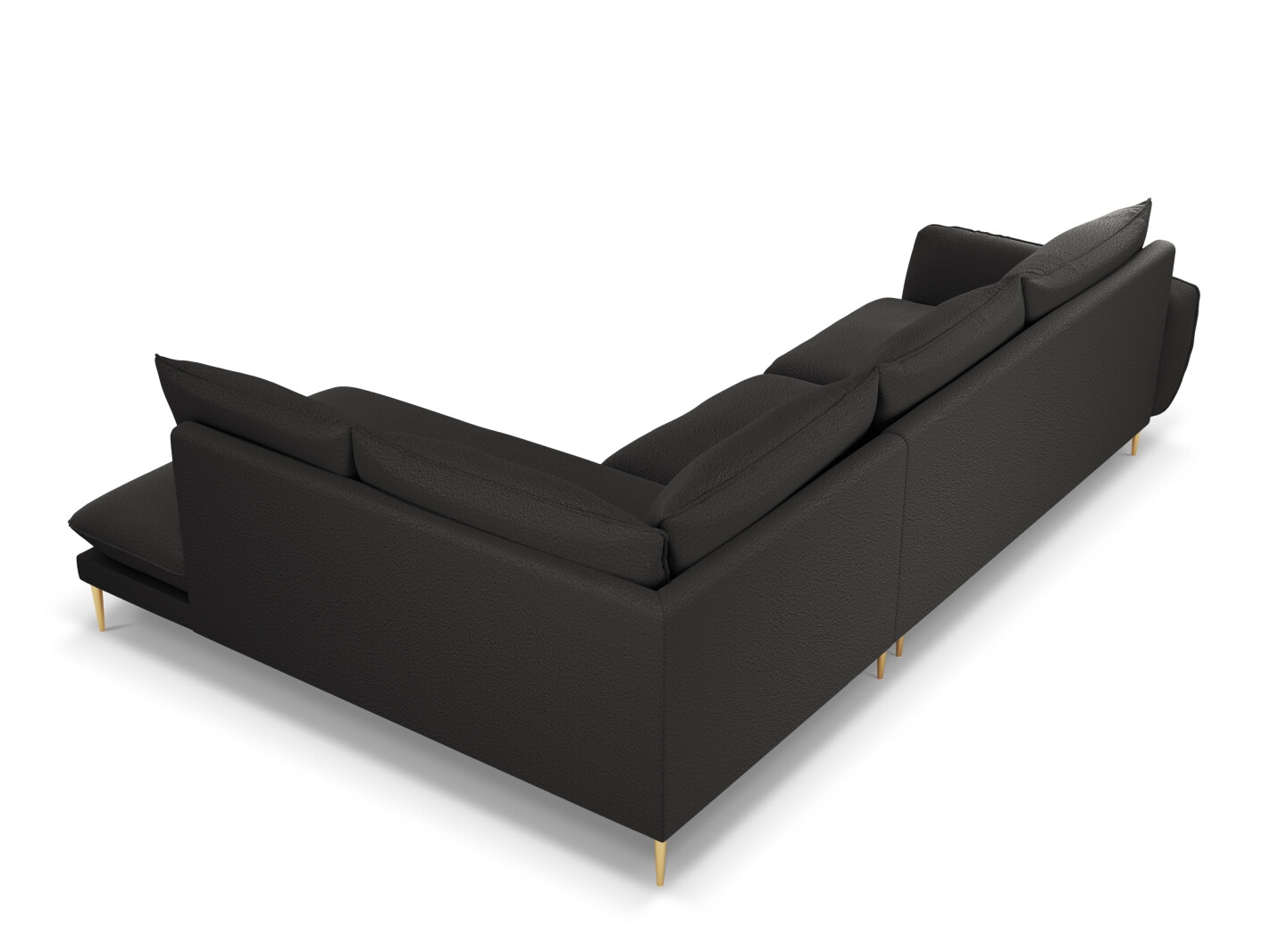 Stūra dīvāns Ferlevi 112 (Ascot Black)