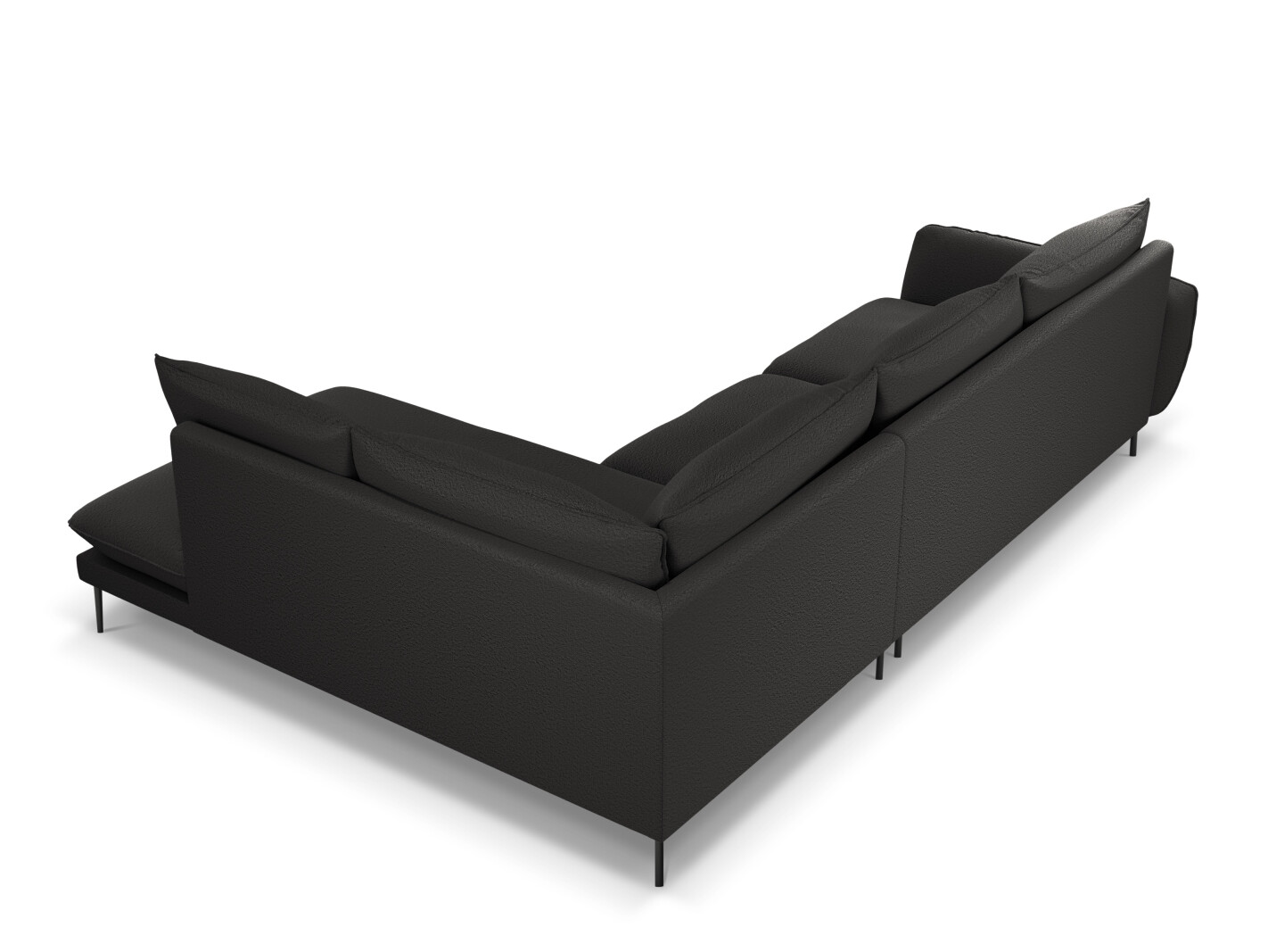 Stūra dīvāns Ferlevi 112 (Ascot Black)