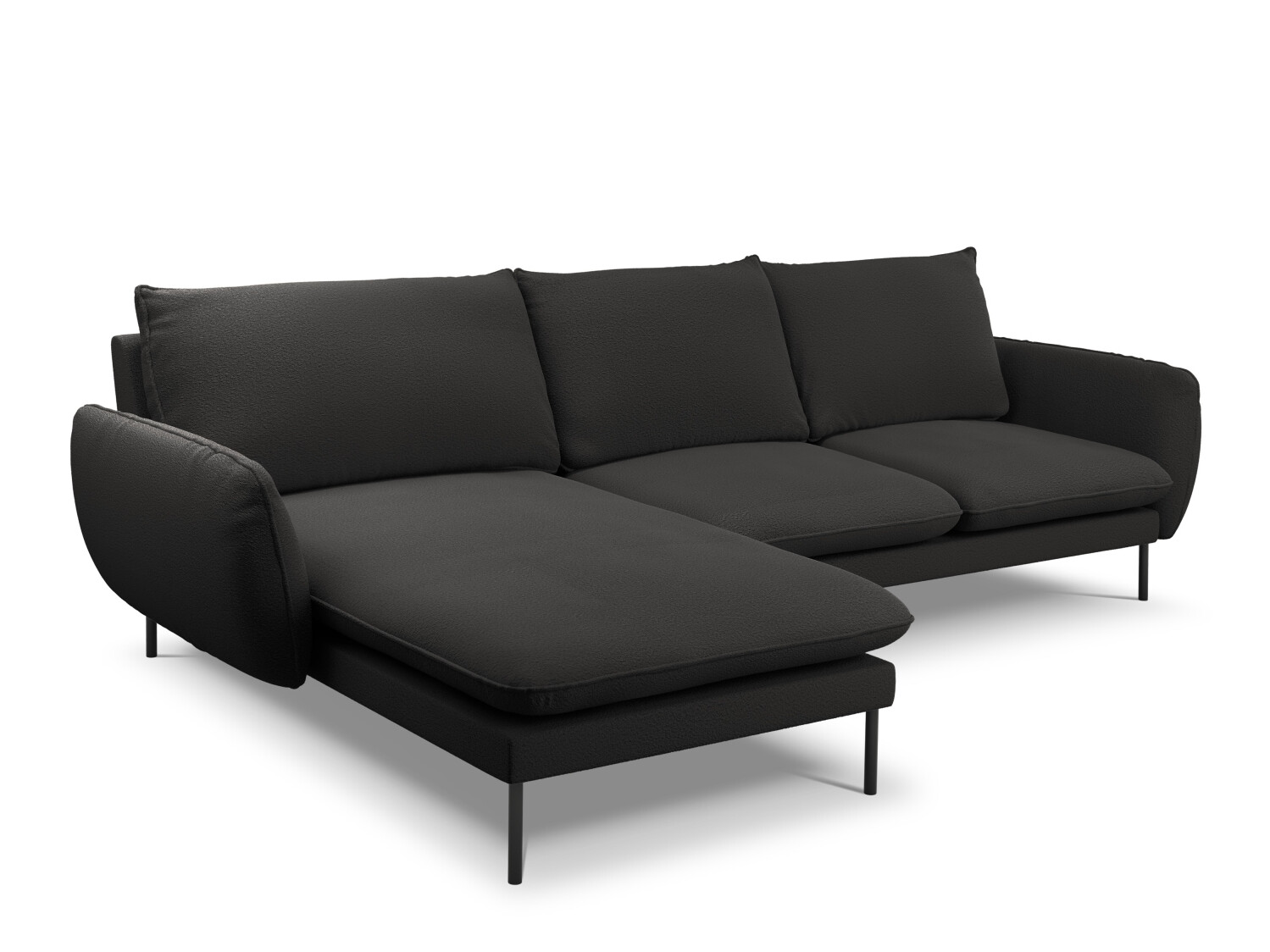 Stūra dīvāns Ferlevi 113 (Ascot Black)