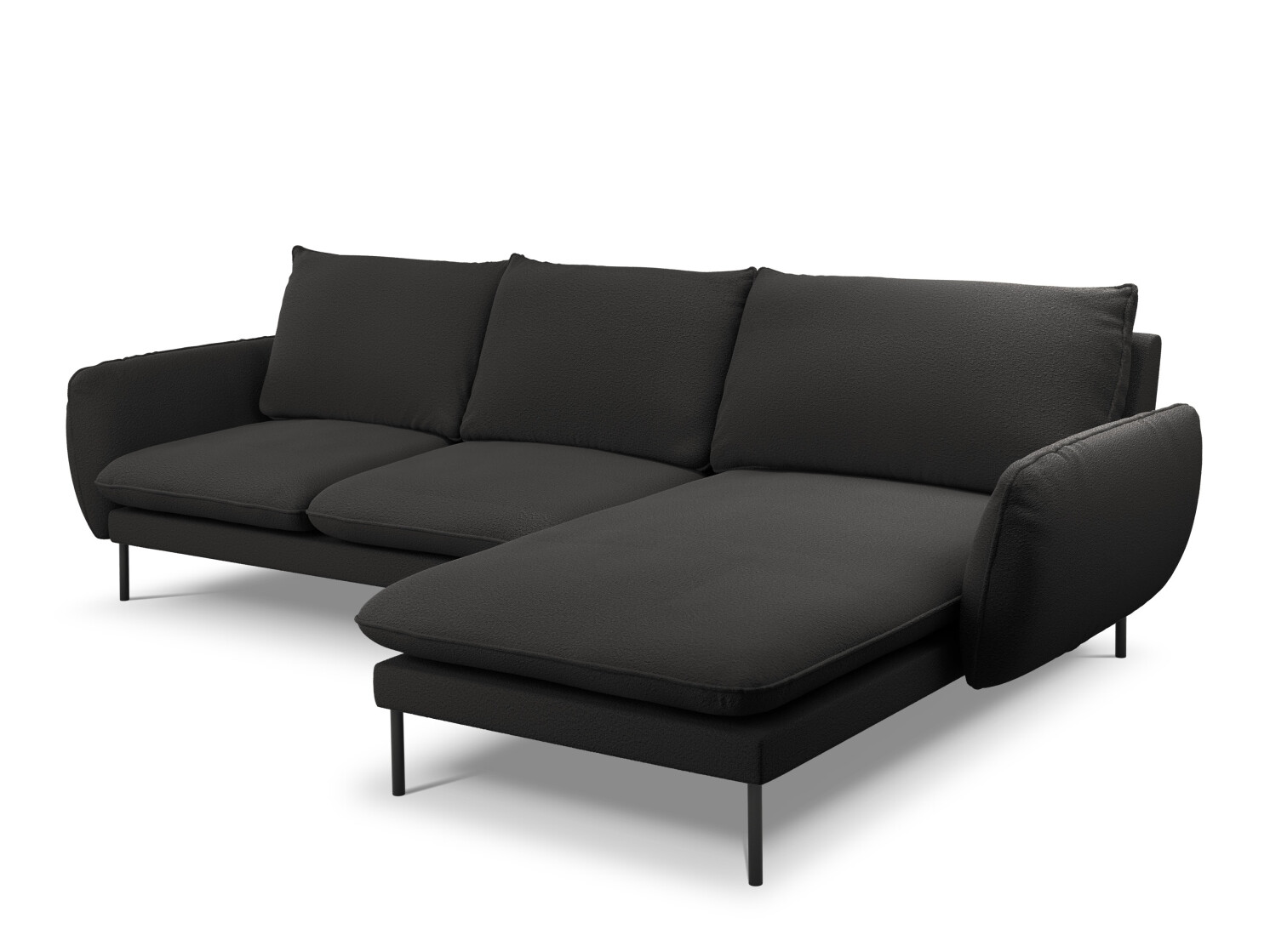 Stūra dīvāns Ferlevi 113 (Ascot Black)