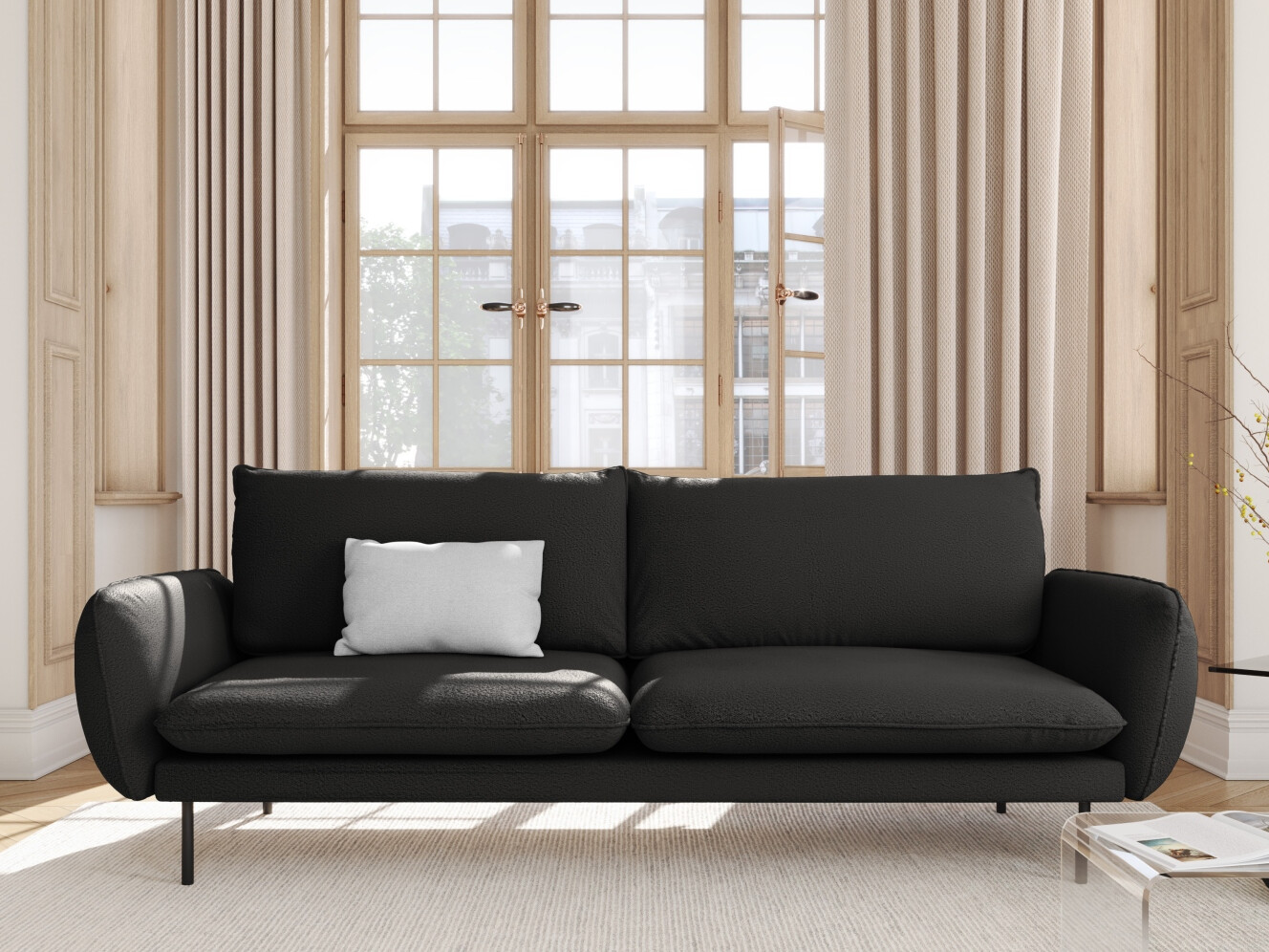 Dīvāns Ferlevi 115 (Ascot Black)